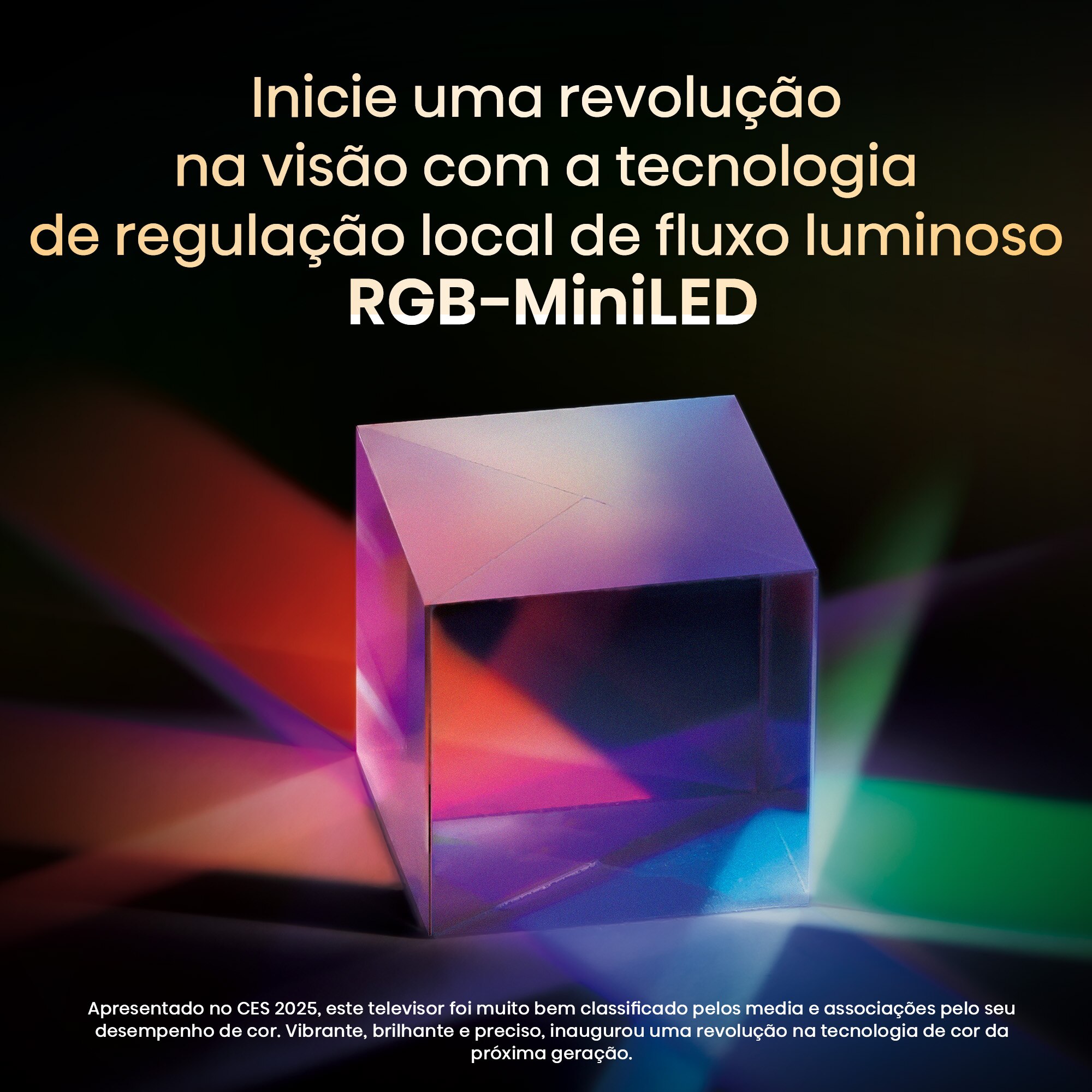 TV Mini LED RGB 100" (253 cm) Hisense 100UXQ, UHD 4K, Smart TV com IA Alumínio/Cinzento-carvão-4