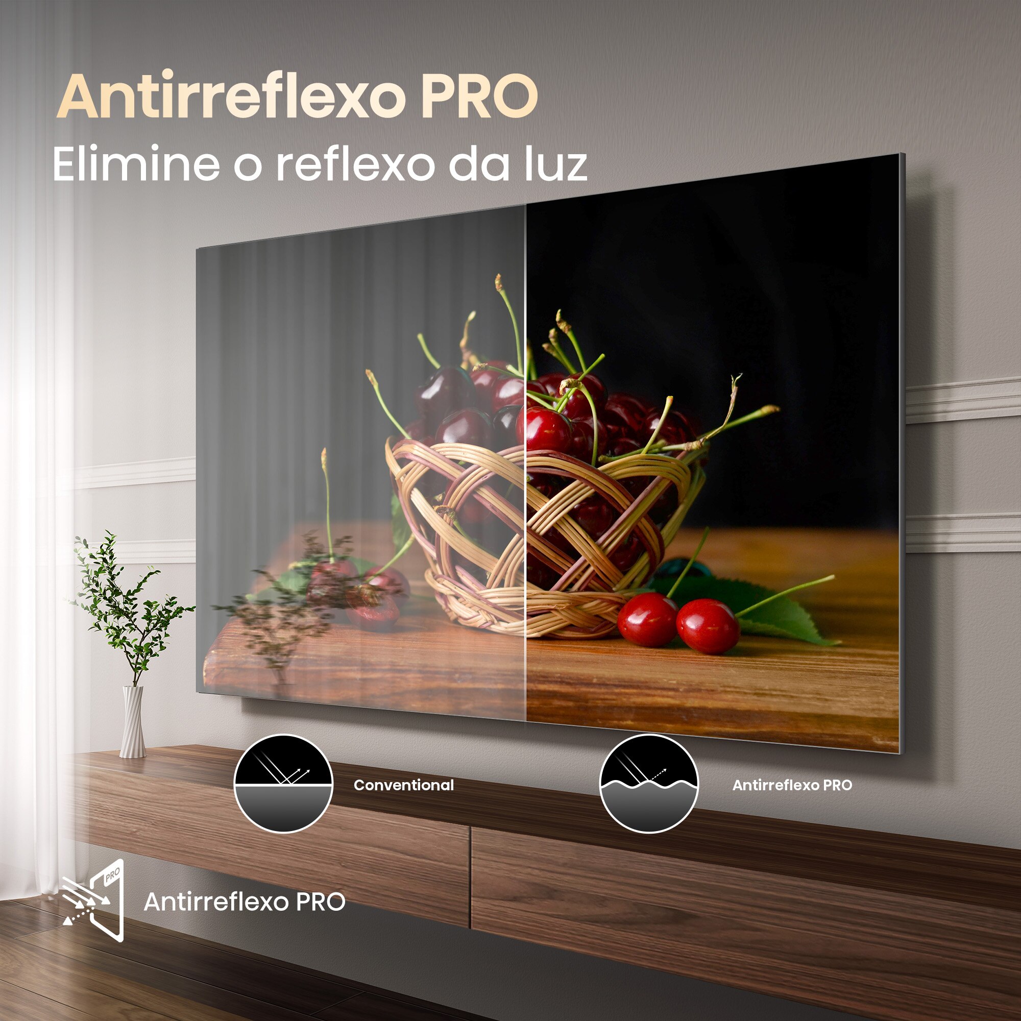TV Mini LED RGB 100" (253 cm) Hisense 100UXQ, UHD 4K, Smart TV com IA Alumínio/Cinzento-carvão-11