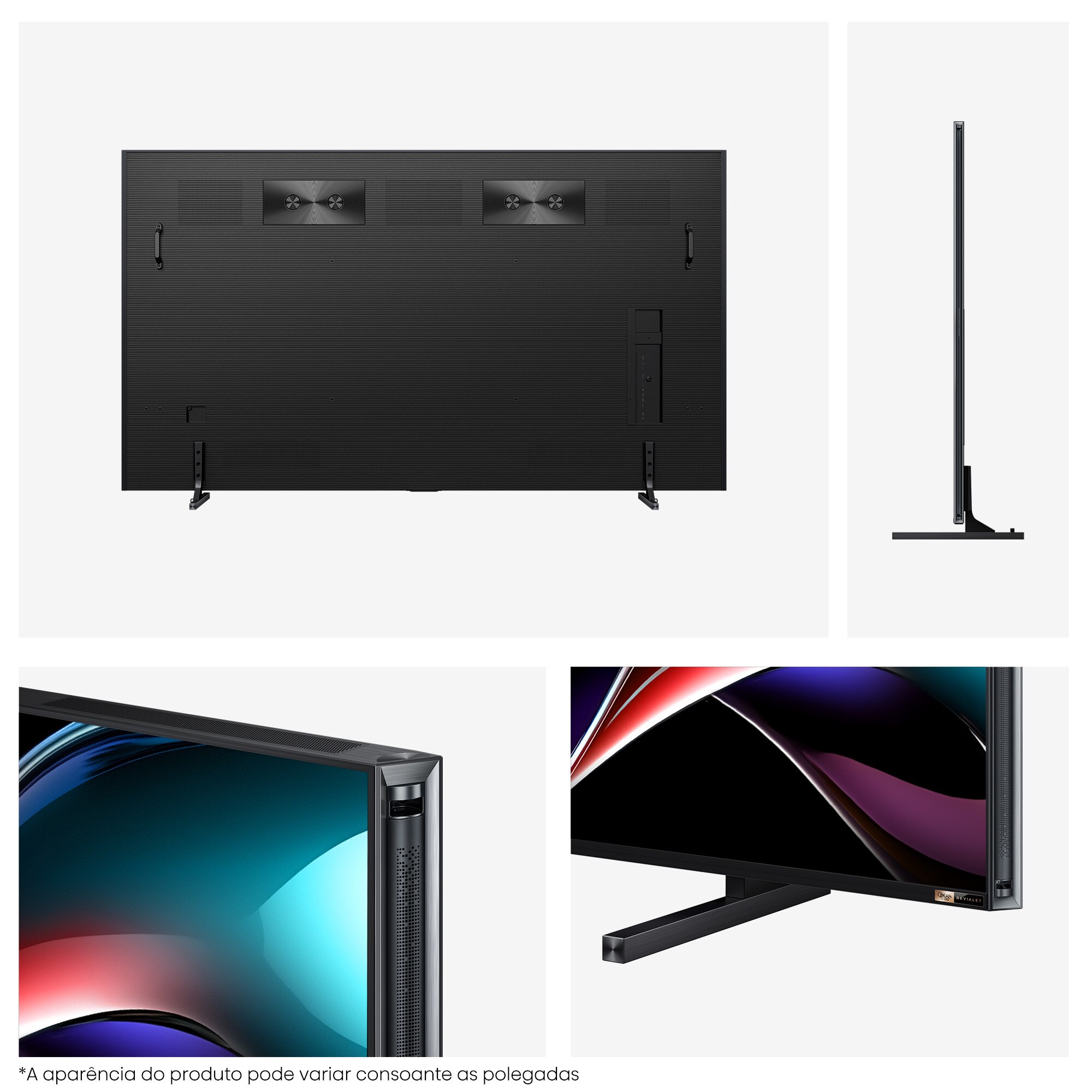 TV Mini LED RGB 100" (253 cm) Hisense 100UXQ, UHD 4K, Smart TV com IA Alumínio/Cinzento-carvão-16