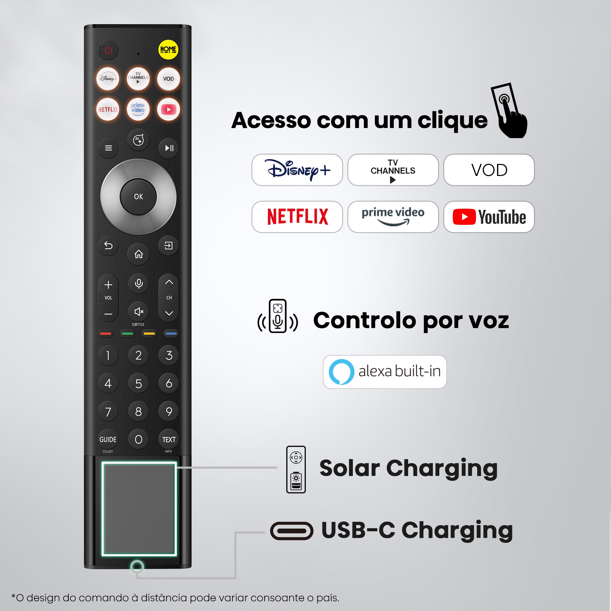TV RGB Mini LED 75" (189 cm) Hisense 75UR9S UHD 4K Smart TV com IA Alumínio/Cinzento-carvão-12