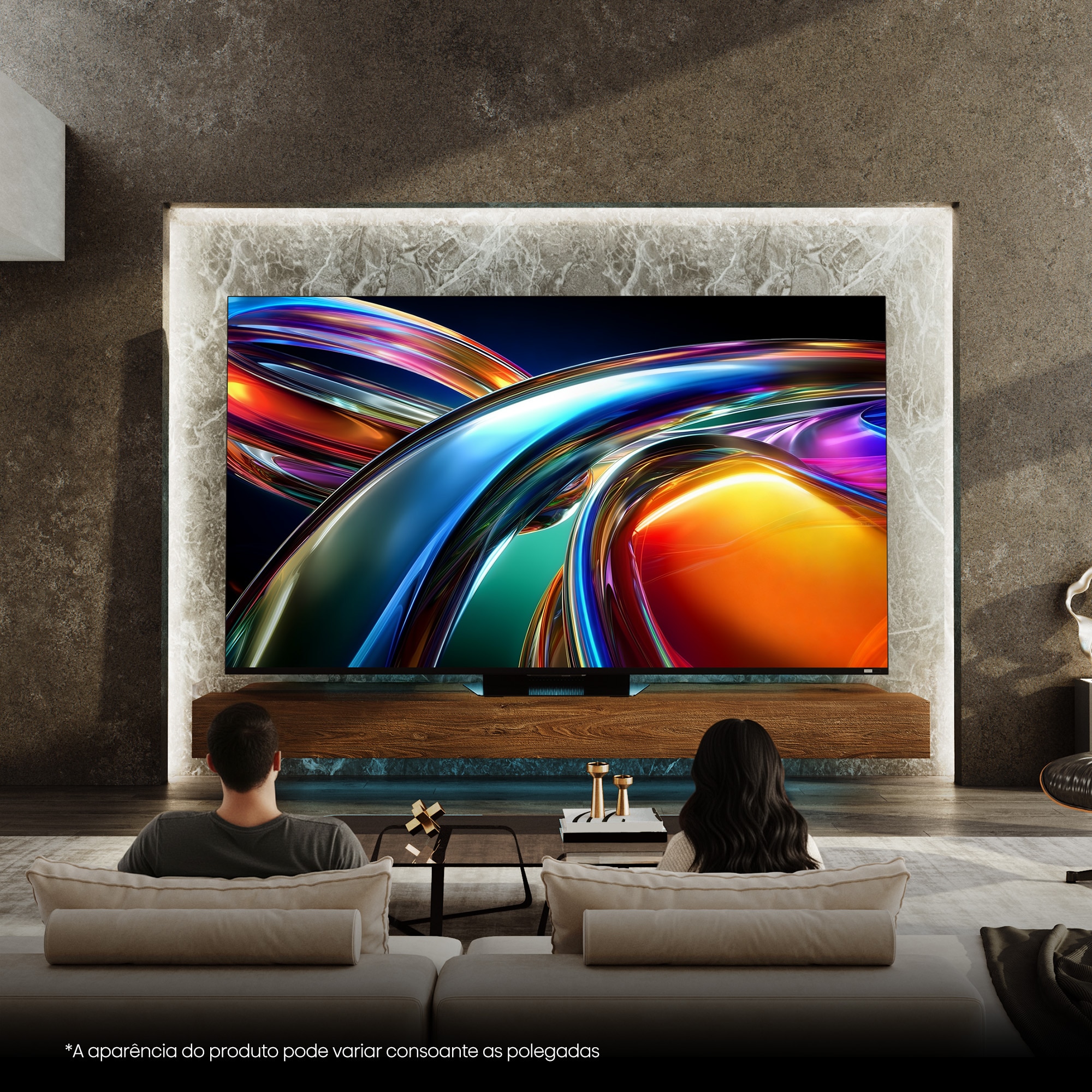 TV RGB Mini LED 75" (189 cm) Hisense 75UR9S UHD 4K Smart TV com IA Alumínio/Cinzento-carvão-15