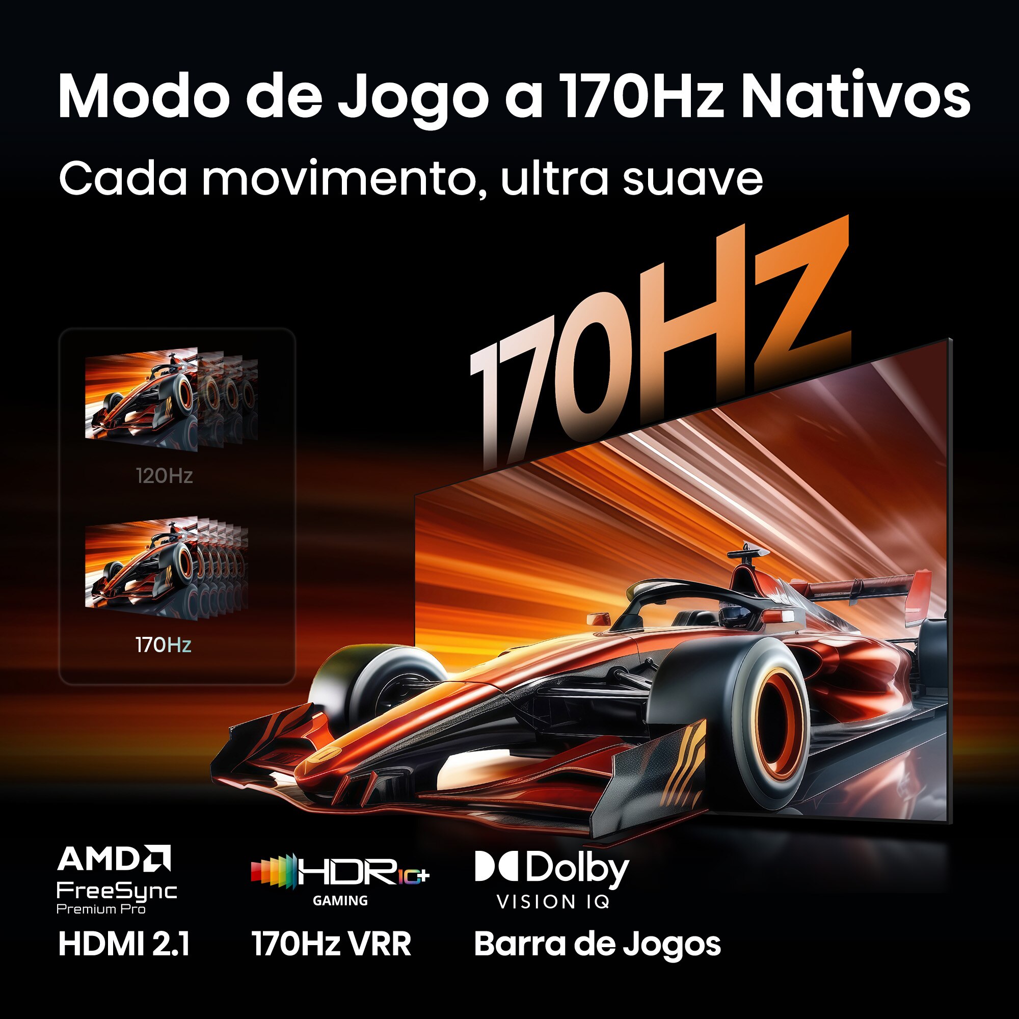 TV Mini LED RGB 65"(164 cm) Hisense 65UR9S UHD 4K Smart TV com IA Alumínio/Cinzento-carvão-9