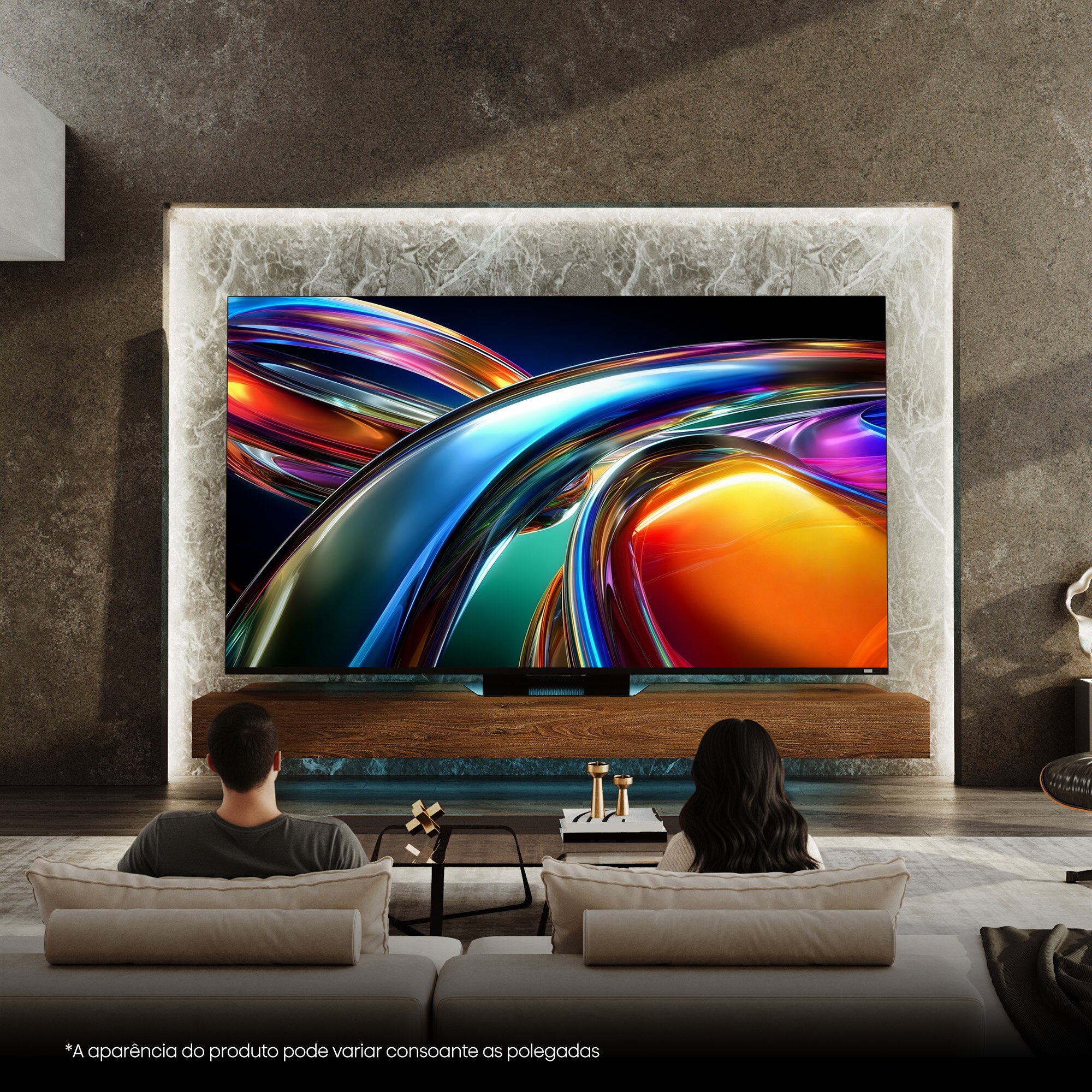 TV Mini LED RGB 65"(164 cm) Hisense 65UR9S UHD 4K Smart TV com IA Alumínio/Cinzento-carvão-15