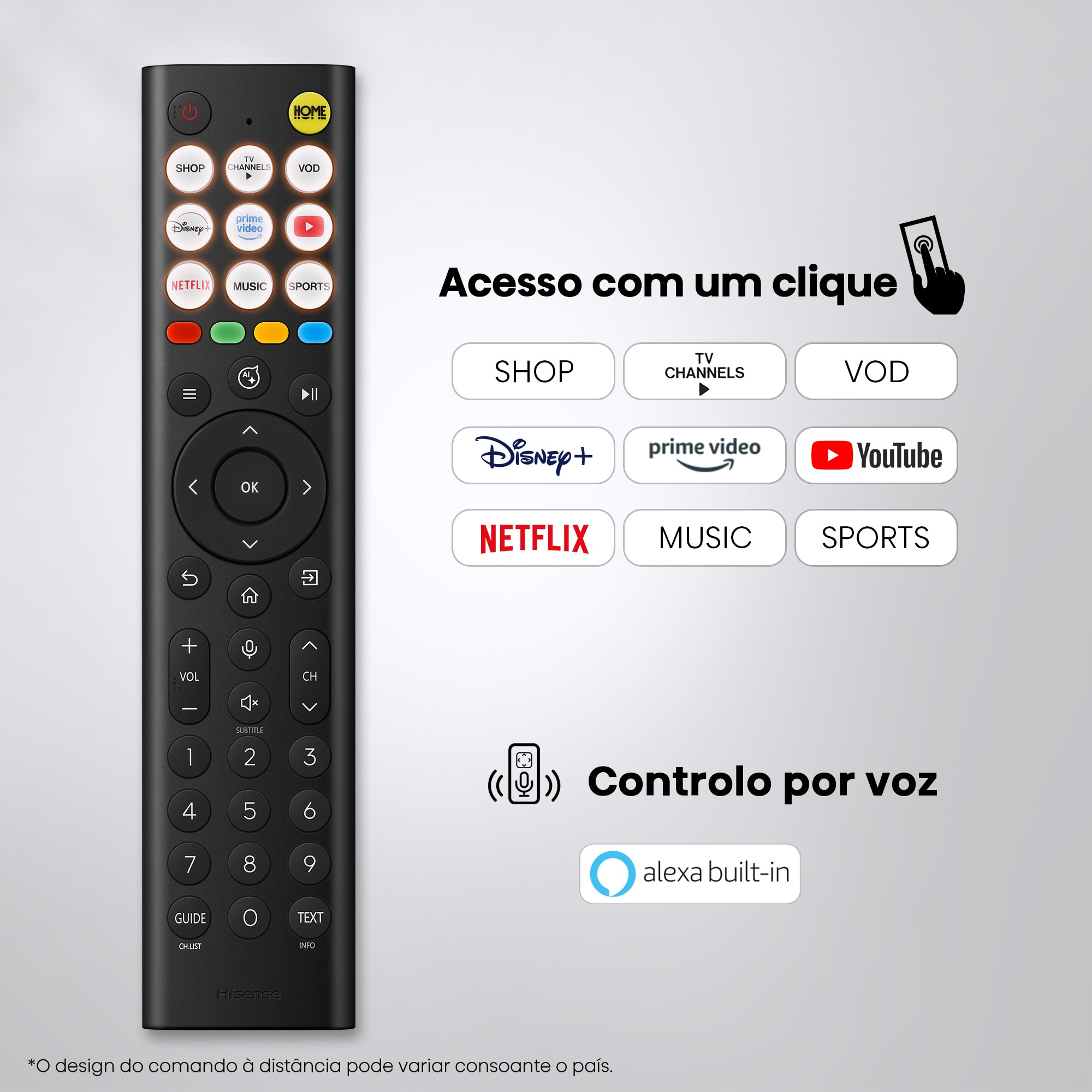 TV Mini LED 75" (189 cm) Hisense 75E8S UHD 4K Smart TV com IA Cinzento carvão-11