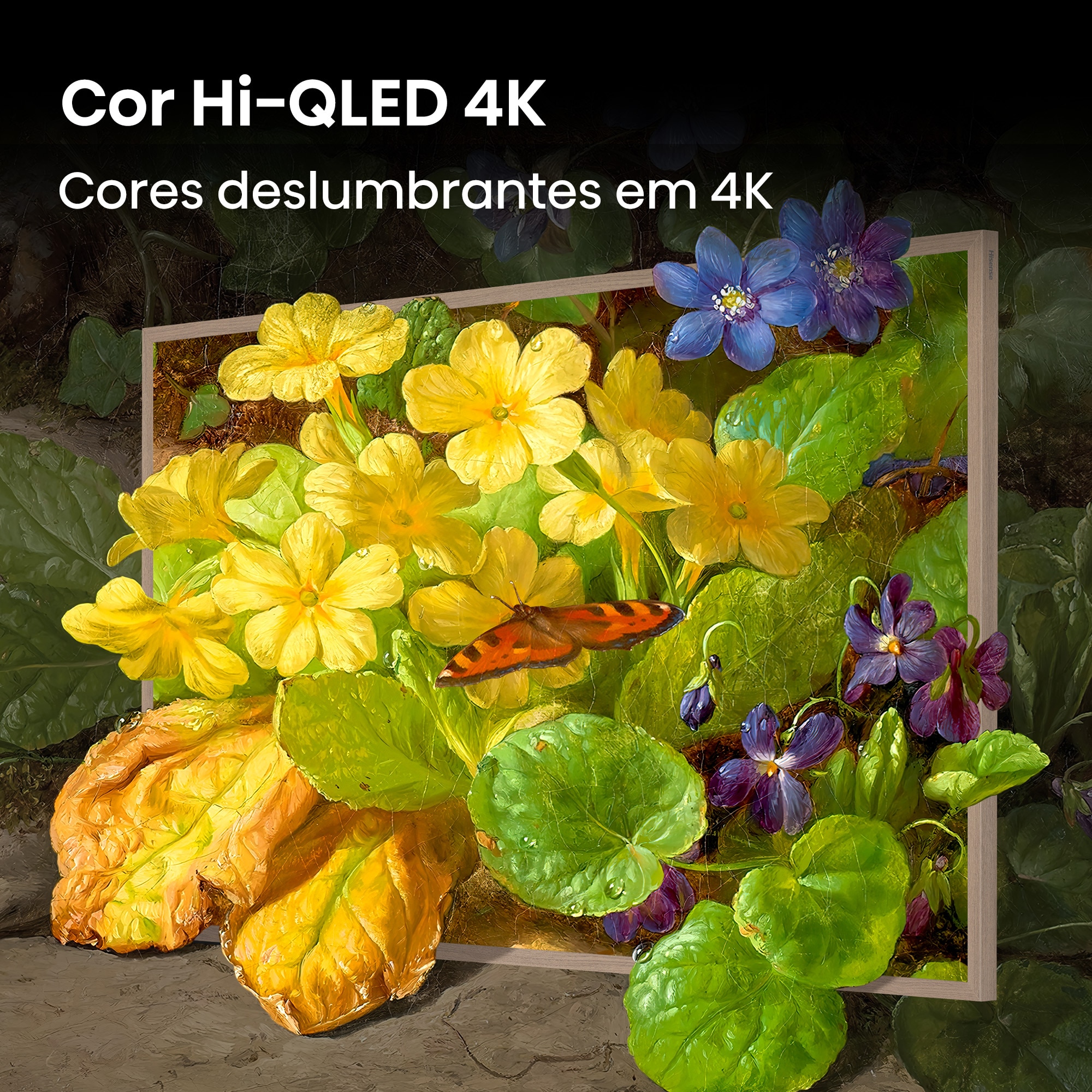 TV HI-QLED Canvas 65" (164 cm) Hisense 65S7S UHD 4K Smart TV com IA Cinzento carvão-9
