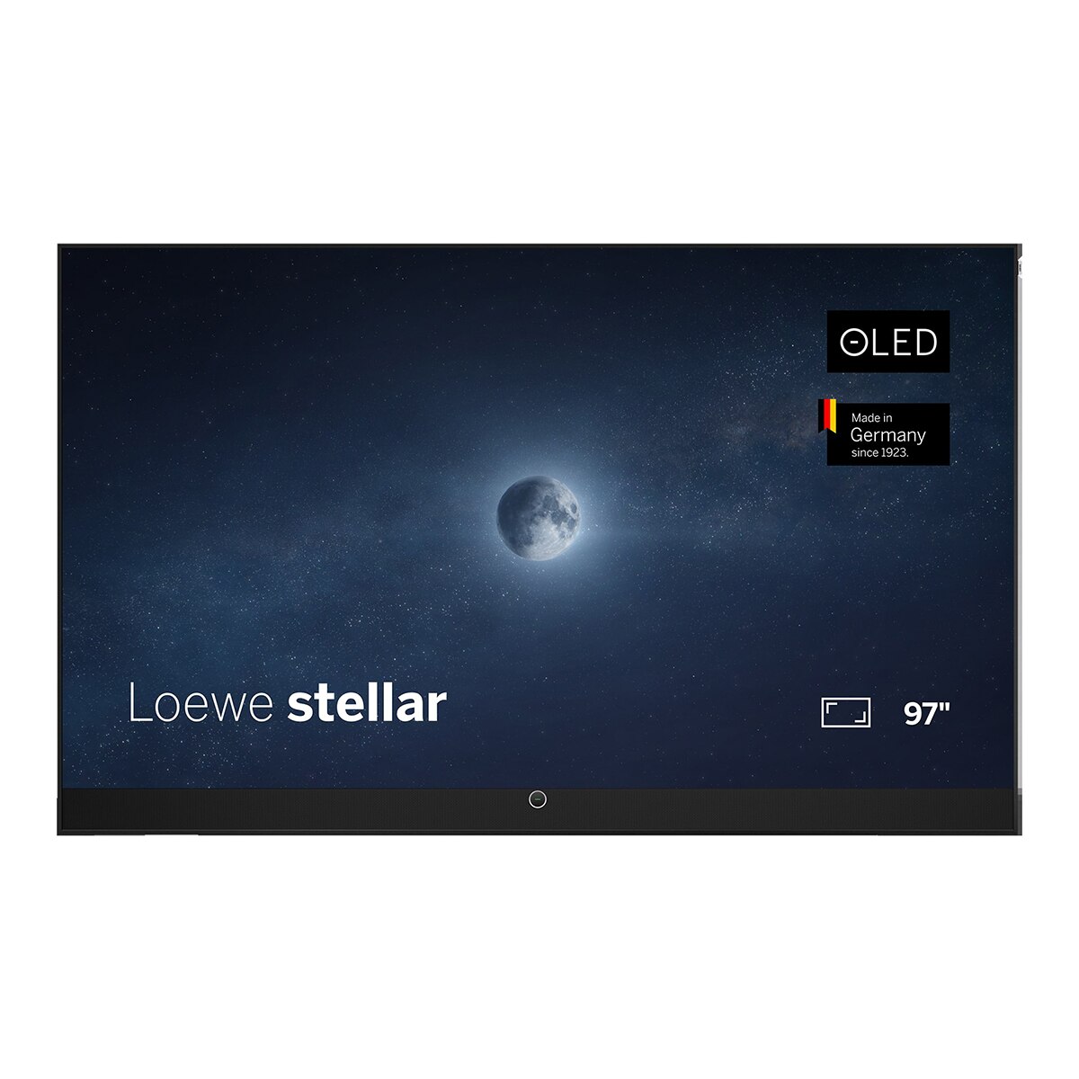 Imagem 0 de TV OLED 97" (245 cm) Loewe Stellar 97 UHD 4K HDR Smart TV Wi?Fi, com Barra de Som de 300 W e Suporte de Parede - Preto