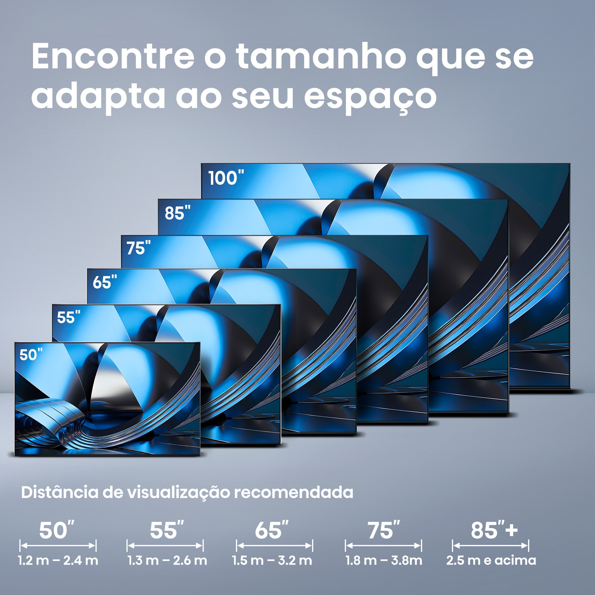 TV Hi-QLED MiniLED 100" (253 cm) Hisense Série U7SE 100U7SE SMT Preto-15