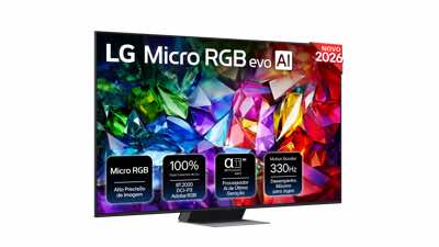 Imagem 0 de TV Micro RGB LG 100" (153 cm) Evo 96 AI 100MRGB96B6B.AEU Smart TV