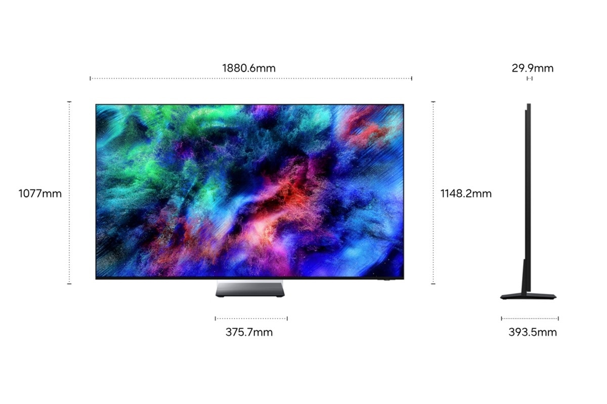 TV Micro RGB 85" (216 cm) R95H 4K Samsung TMR85R95HATXXC Vision AI Smart TV Preto-3