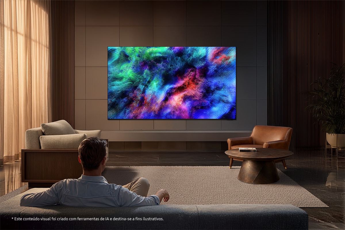 TV Micro RGB 75" (189 cm) R95H 4K Samsung TMR75R95HATXXC Vision AI Smart TV Preto-16