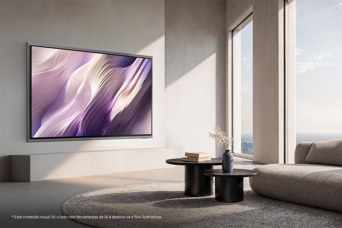 TV OLED 65" (163 cm) S99H 4K SEM Reflexos Samsung TQ65S99HATXXC Vision AI Smart TV Preto-17
