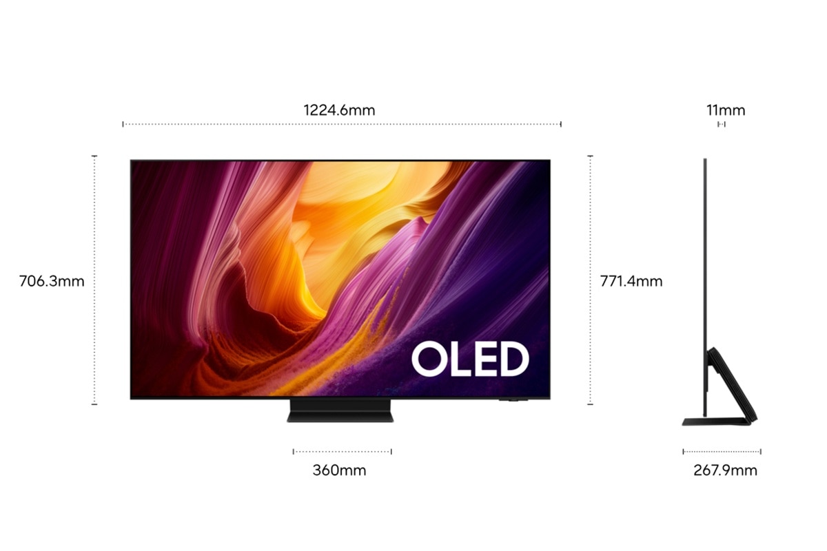 TV OLED 77" (195 cm) S95H 4K SEM Reflexos Samsung TQ77S95HFTXXC Vision AI Smart TV 3