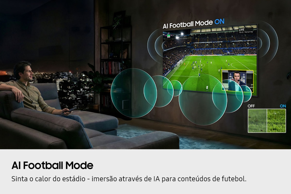 TV Mini LED 65" (163 cm) Samsung M80H 4K TU65M80HAUXXC Vision AI Smart TV Preto-8