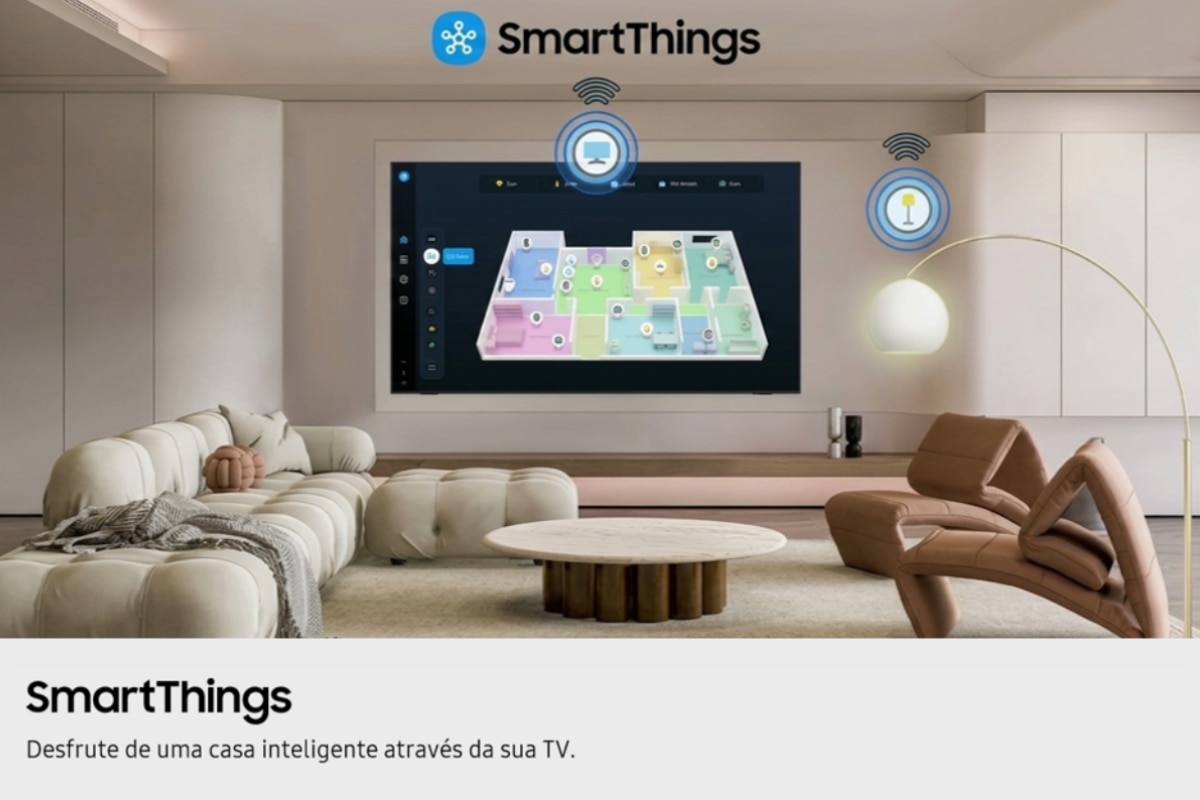 TV Mini LED 65" (163 cm) Samsung M80H 4K TU65M80HAUXXC Vision AI Smart TV Preto-10