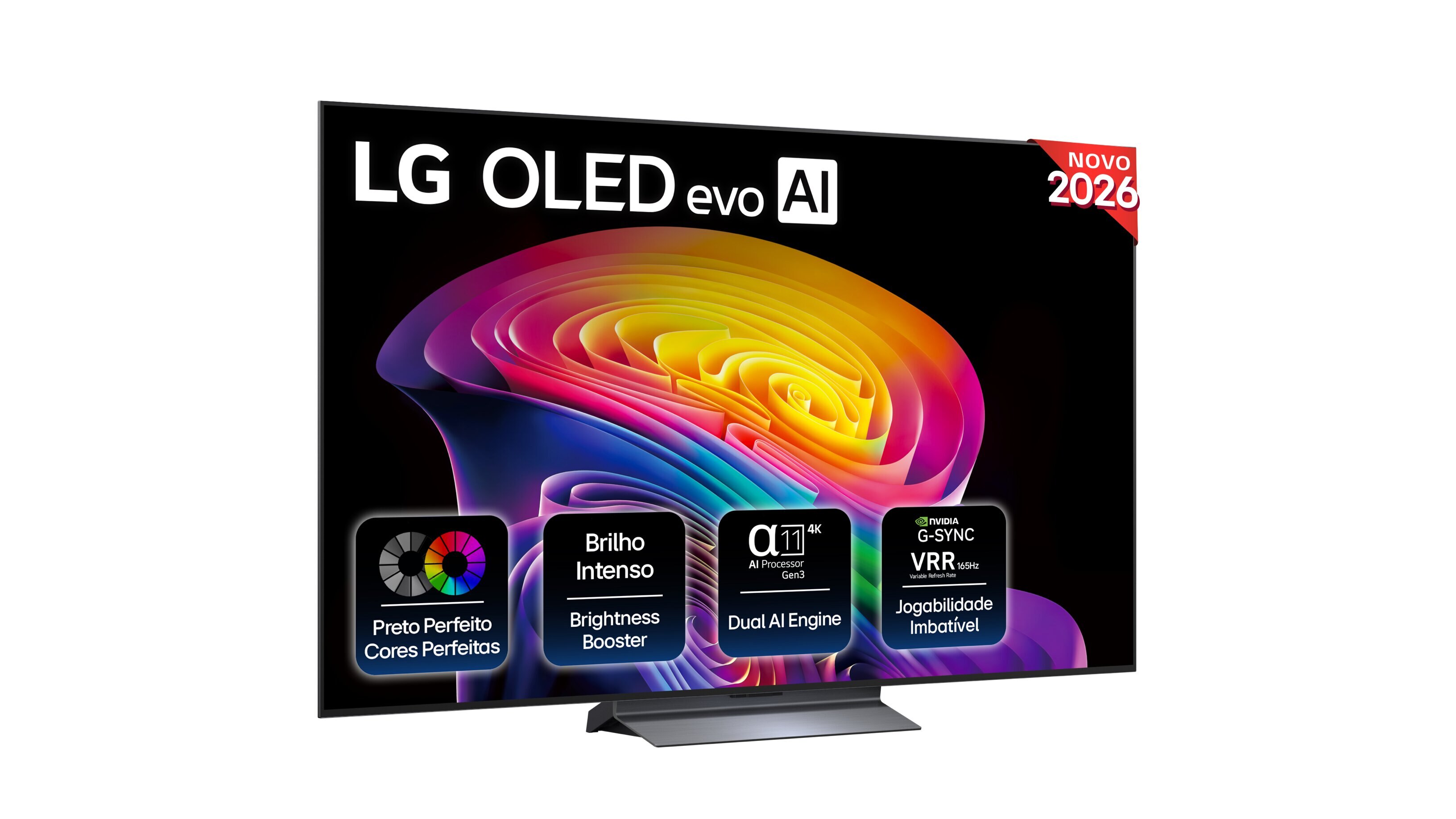 Imagem 0 de TV OLED evo 65" (164 cm) LG  OLED65C66LB.AEU 4K, Smart TV, AI, C6