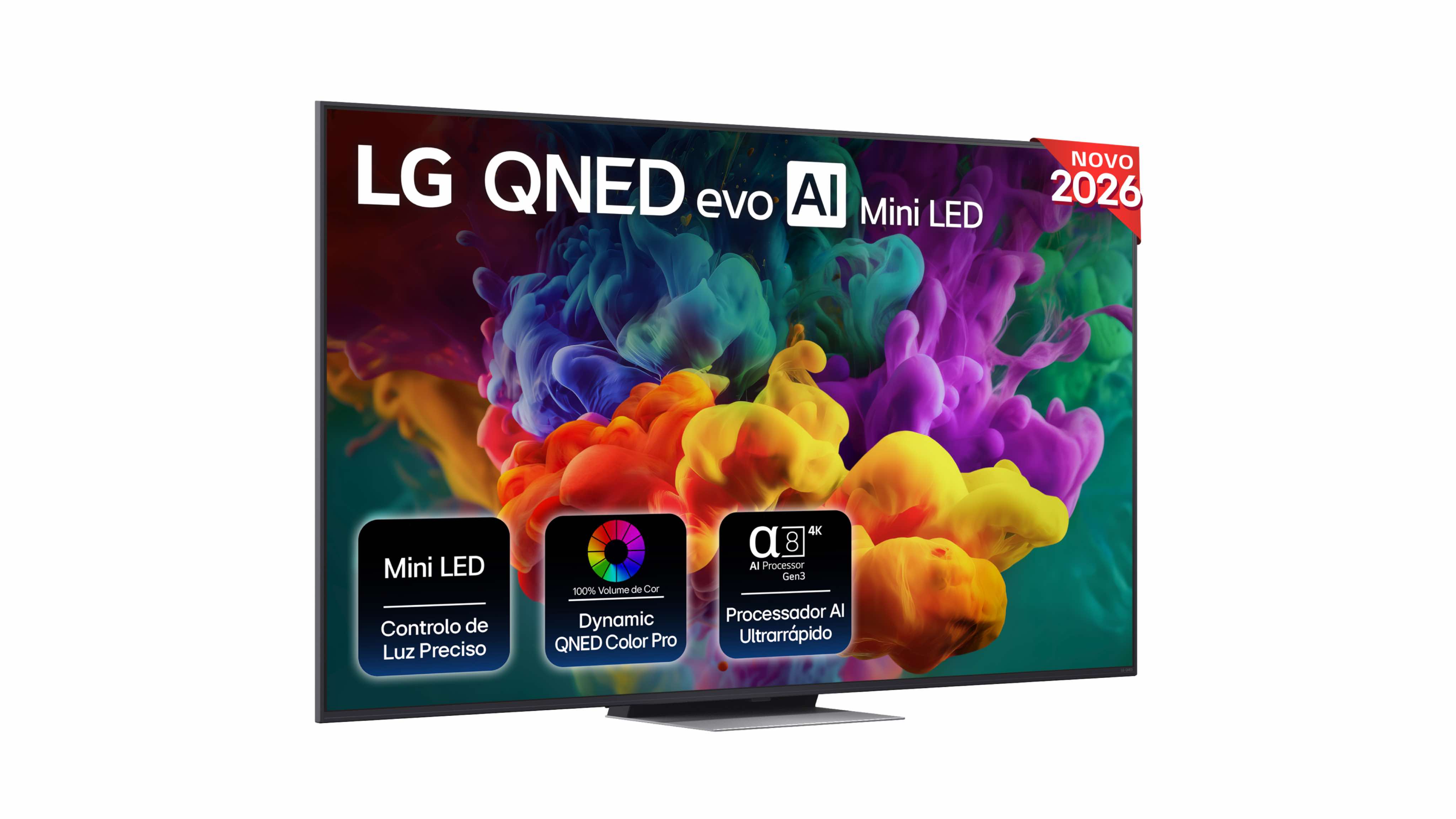 Imagem 0 de TV QNED evo AI Mini LED 65" (164 cm) LG 65QNED87B6A.AEU 4K, Smart TV