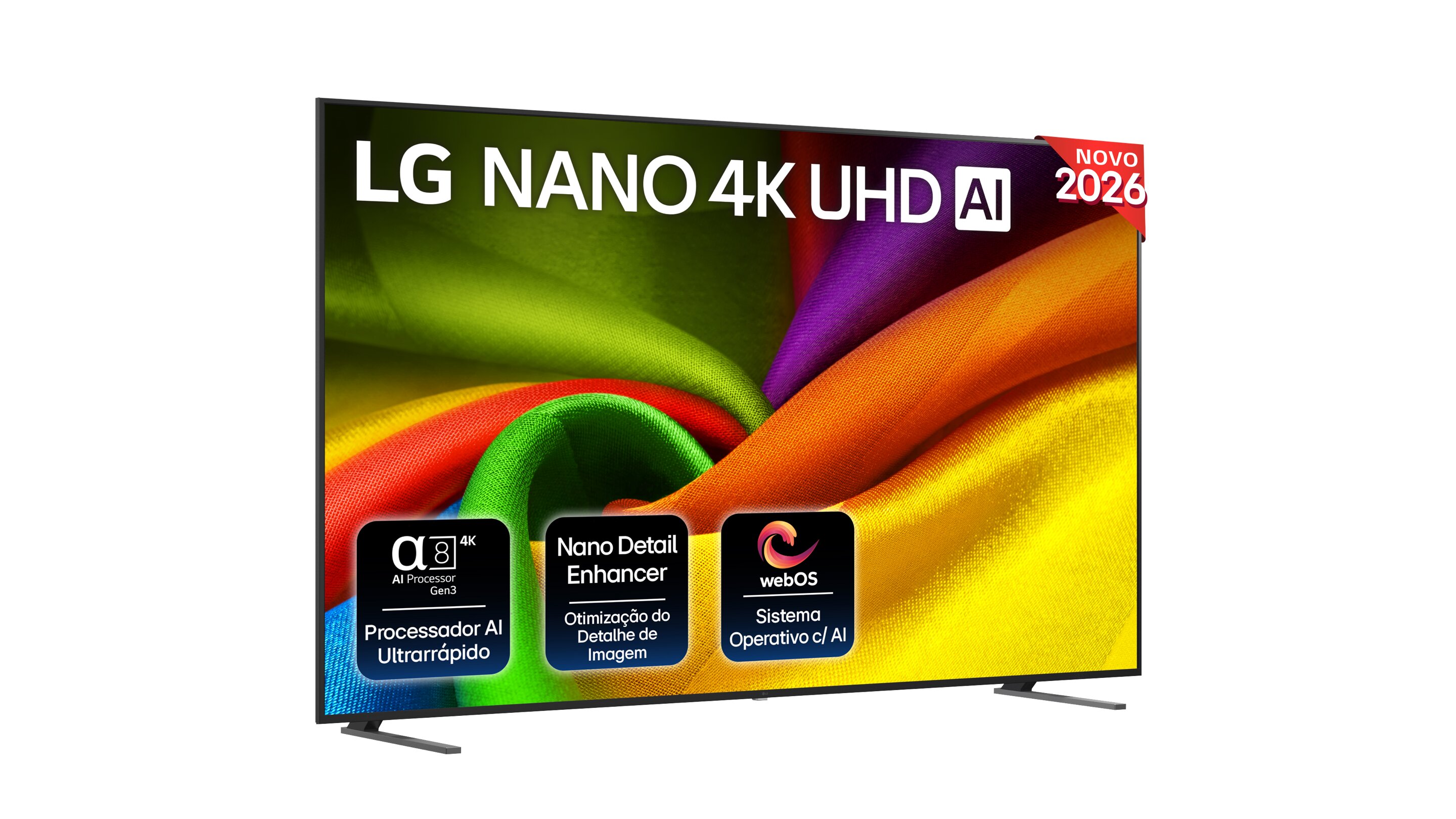 Imagem 0 de TV Nano LG 98" (249 cm) LG 98NU900B6LB.AEUQ LED 4K UHD AI 90 Smart TV - Cinzento Escuro e Preto