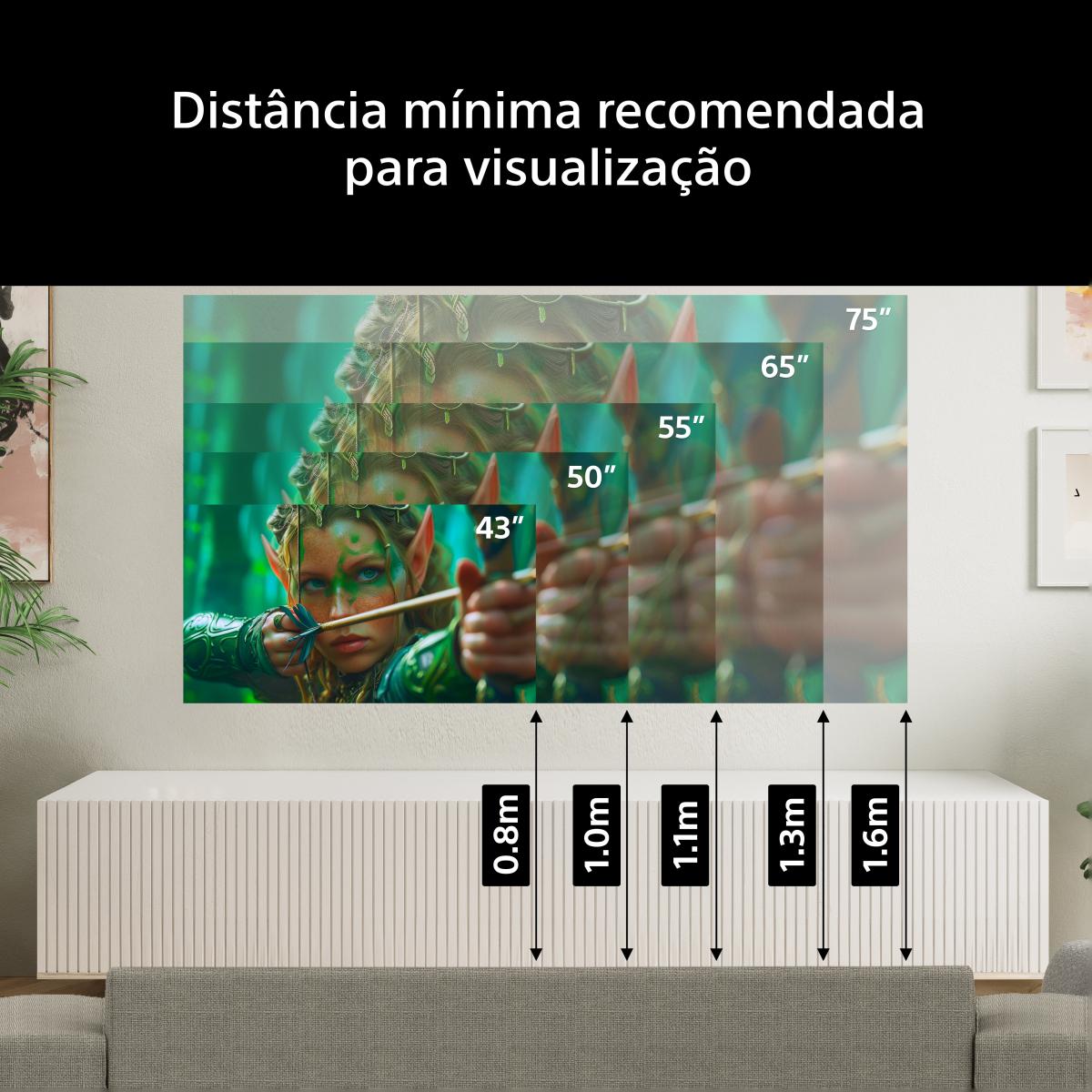 TV LED 75" (189 cm) Sony BRAVIA 2 II  K75S25M2PB.CEI 4K Google Preto-13