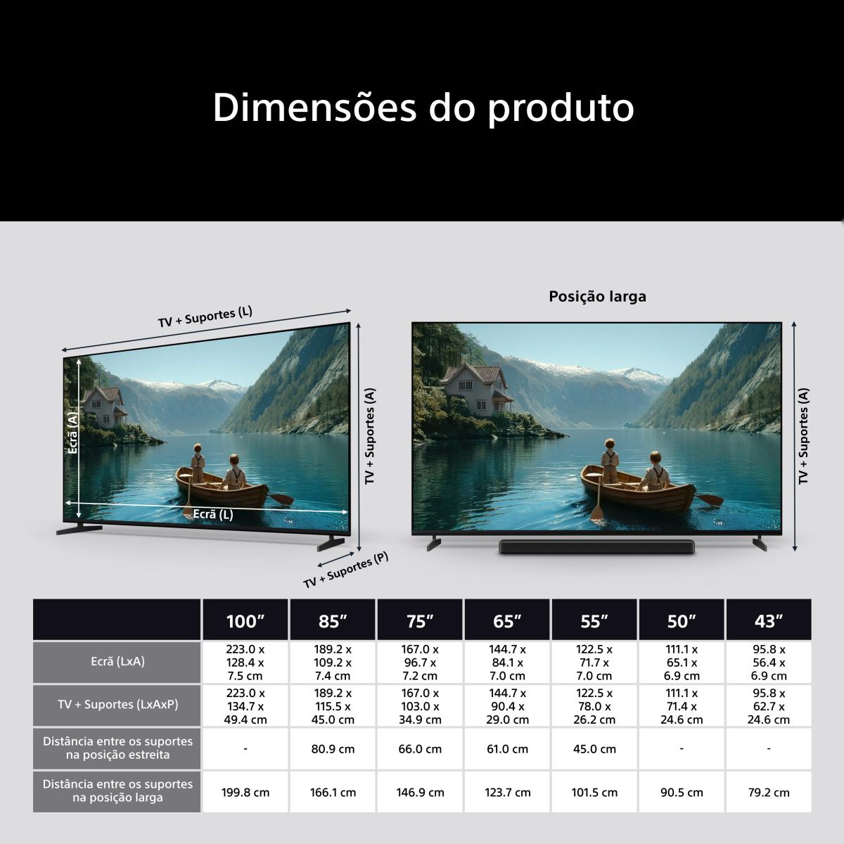 TV LED 75" (189 cm) Sony BRAVIA 3 II K75XR35M2PB.CEI 4K 100 Hz Smart TV Preto-8