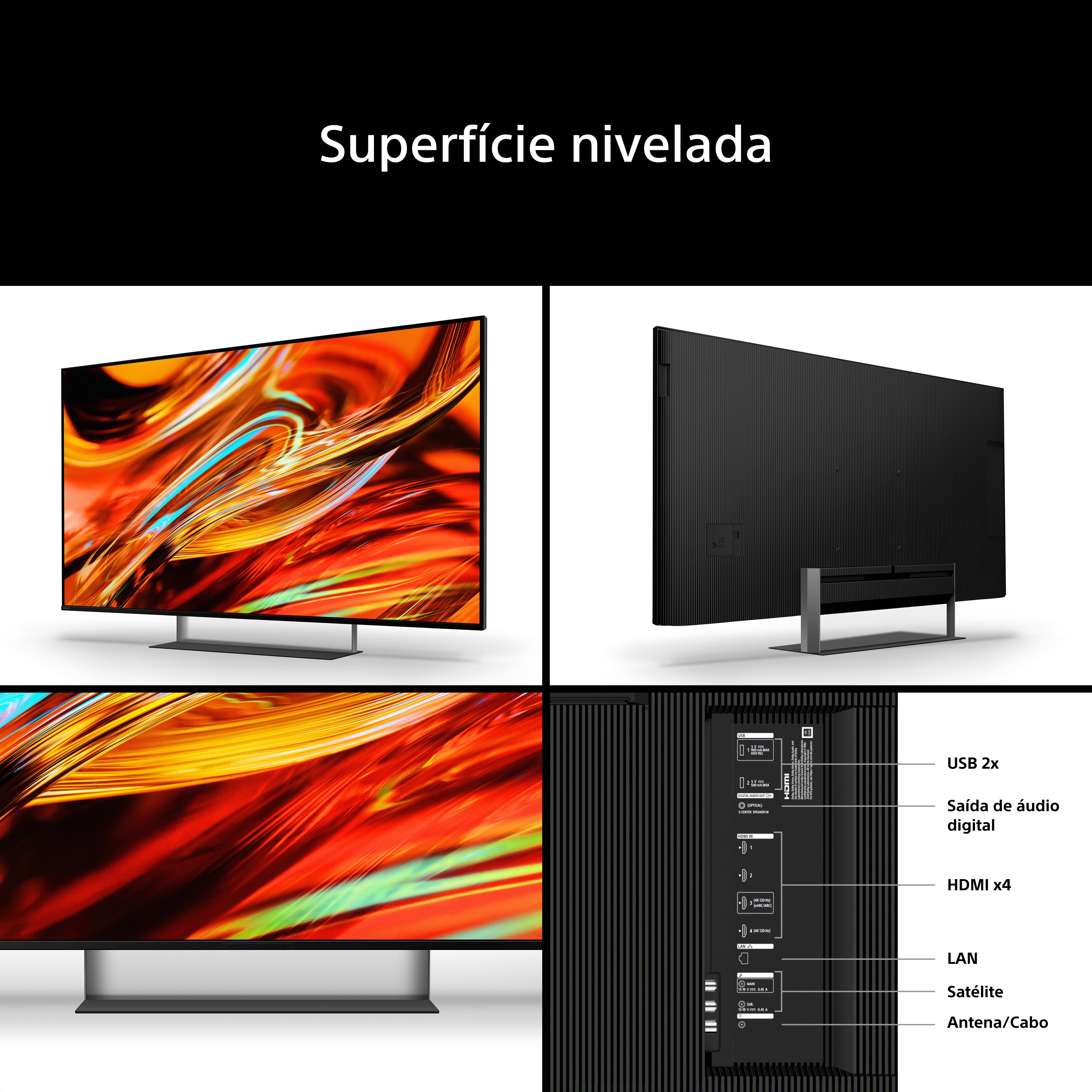 TV True RGB 65" (164 cm) Sony Bravia 7 II IA 4K K65XR75M2B.CEI Smart TV Preto-10