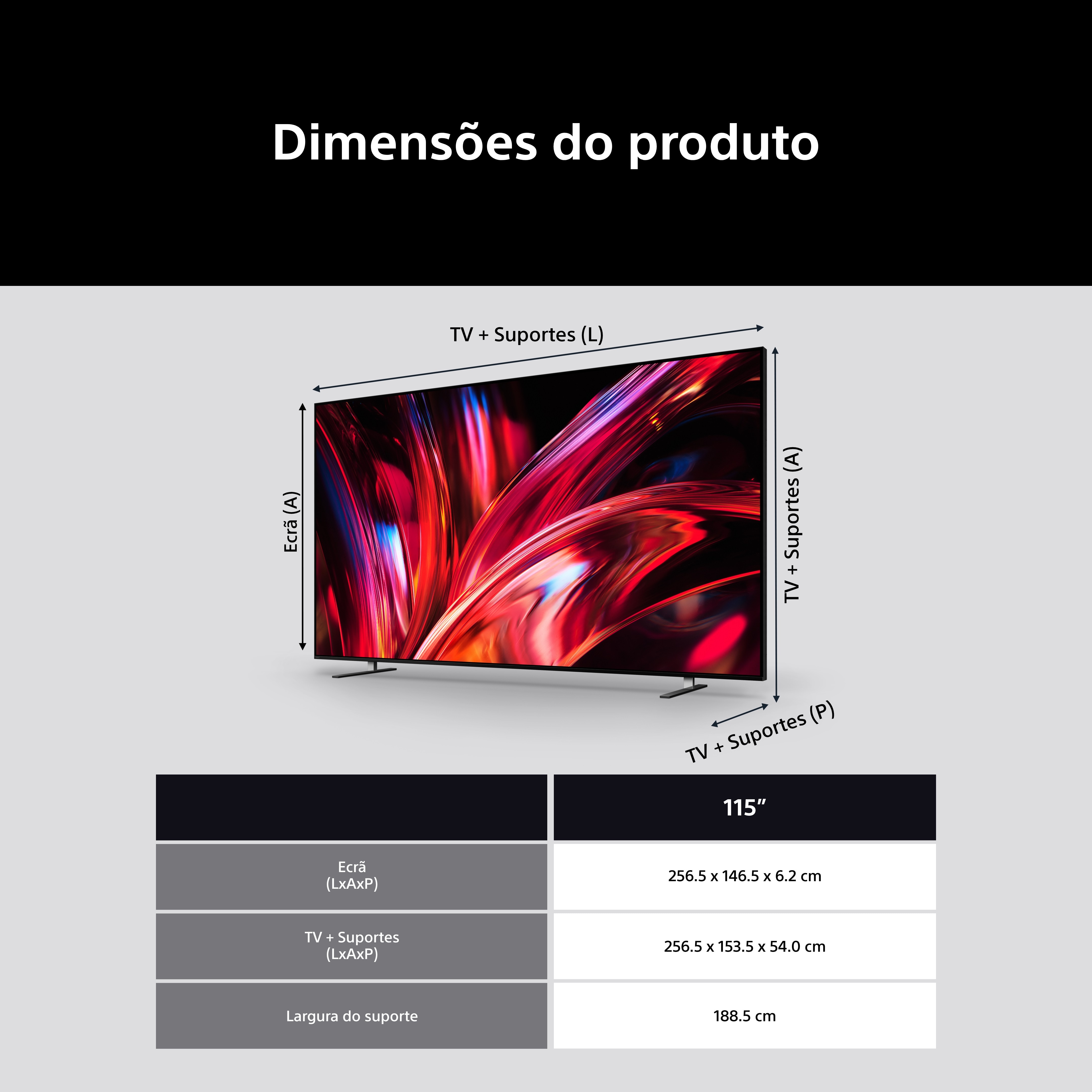 TV True RGB 115" (291 cm) Sony Bravia 9 II IA 4K K115XR95M2B.CEI Smart TV Preto-10