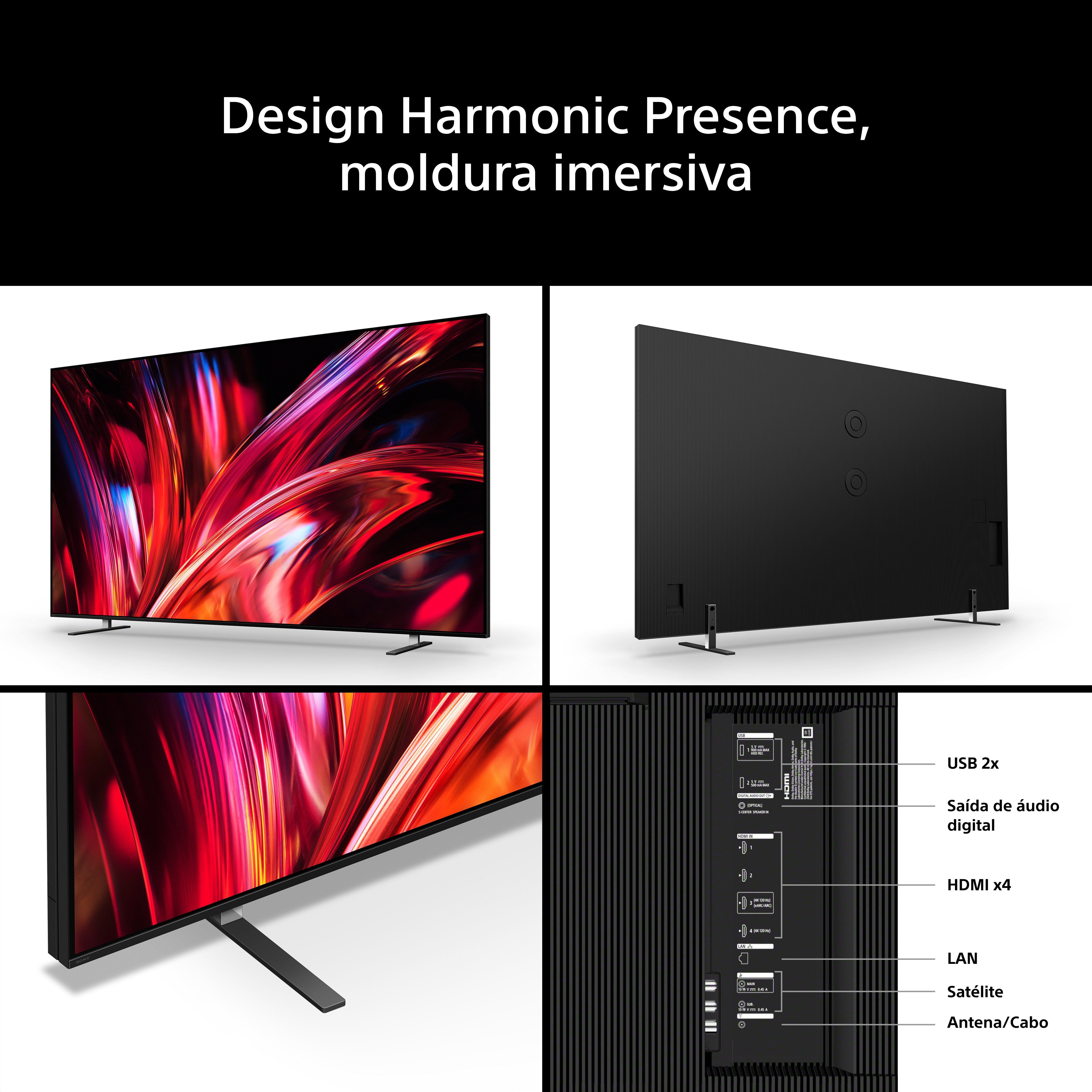 TV True RGB 115" (291 cm) Sony Bravia 9 II IA 4K K115XR95M2B.CEI Smart TV Preto-11