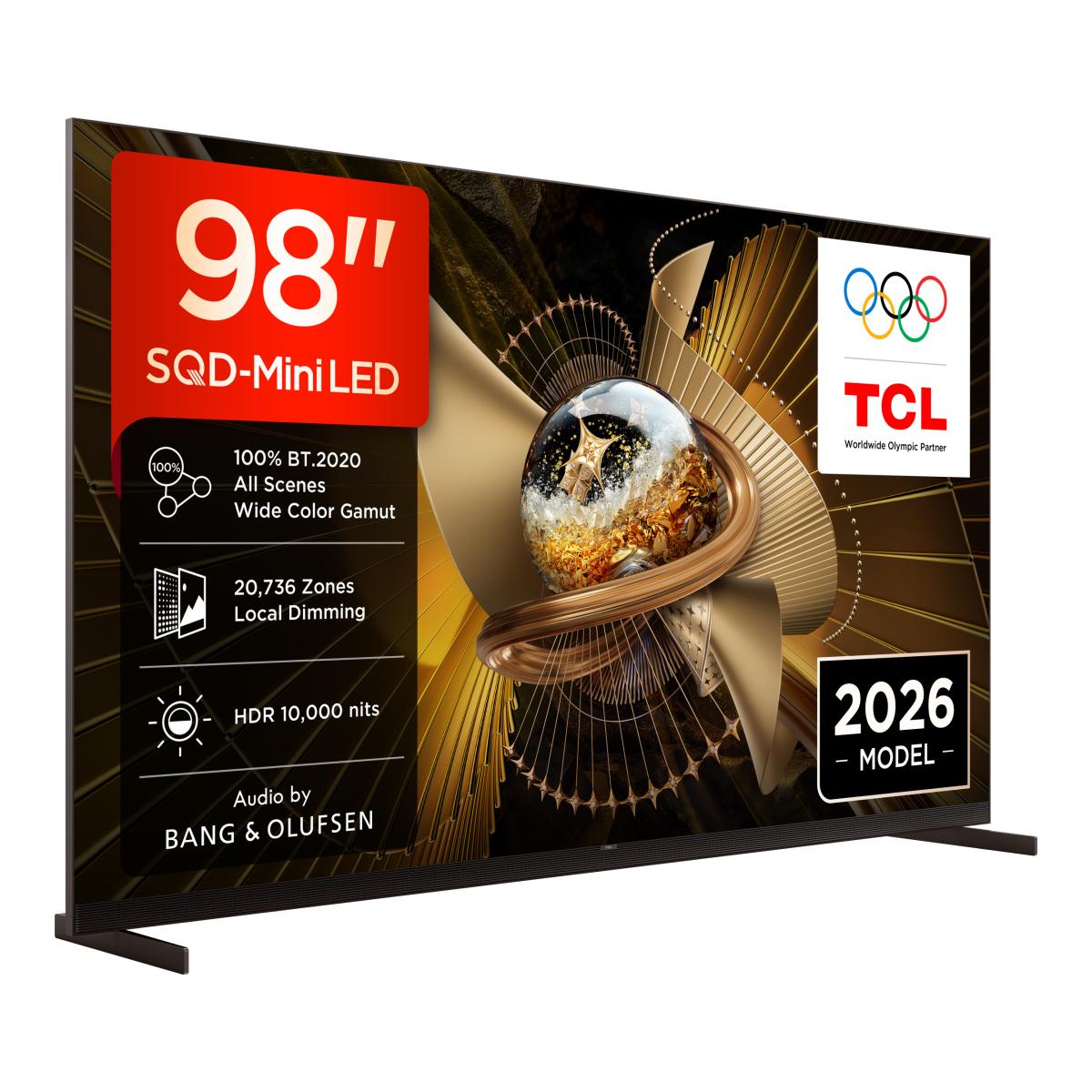 Imagem 0 de TV SQD-MiniLED 98" (248 cm) TCL 98X11L, 4K UHD, 10000 Nits, Smart Google TV, 144Hz, Dolby Vision & Atmos, Audio by Bang & Olufsen