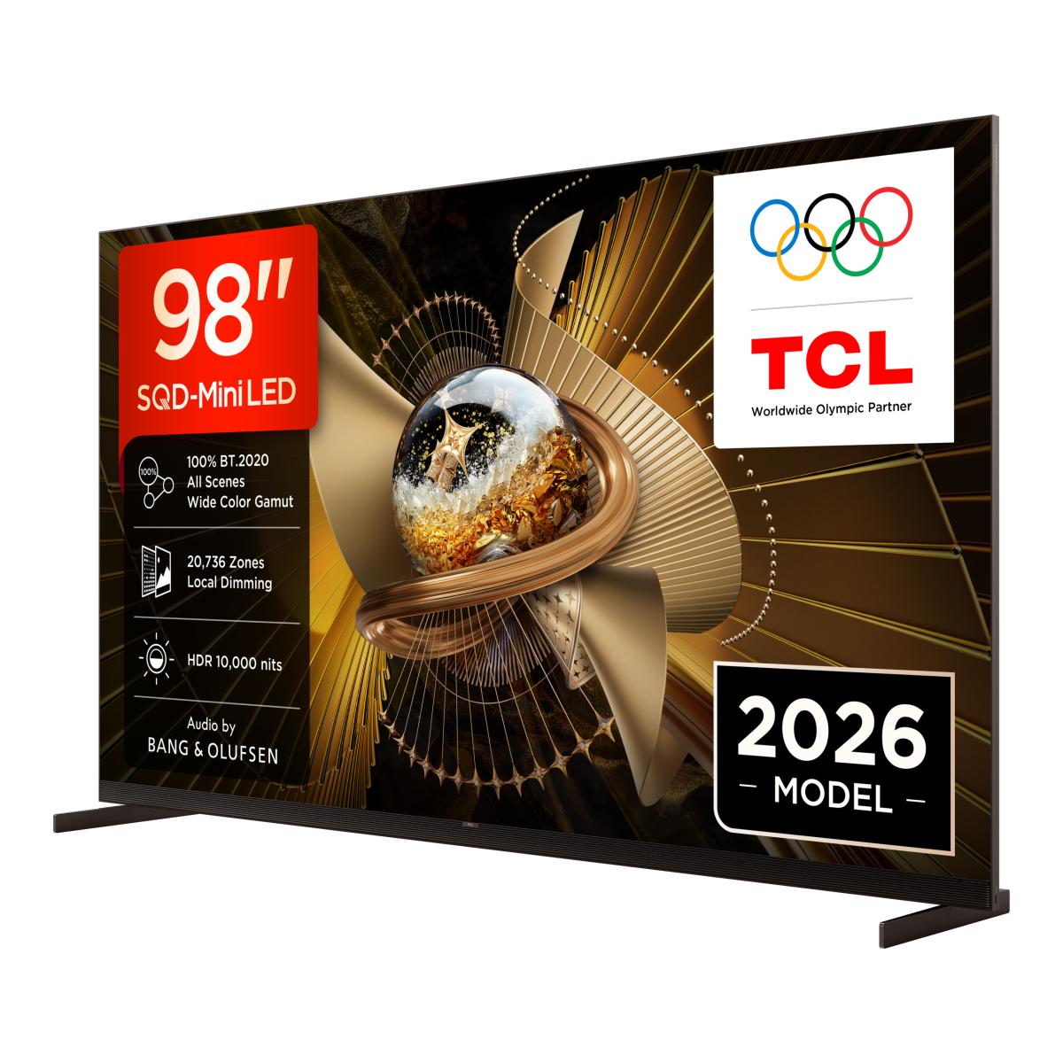 TV SQD-MiniLED 98" (248 cm) TCL 98X11L, 4K UHD, 10000 Nits, Smart Google TV, 144Hz, Dolby Vision & Atmos, Audio by Bang & Olufsen Aço escuro-4