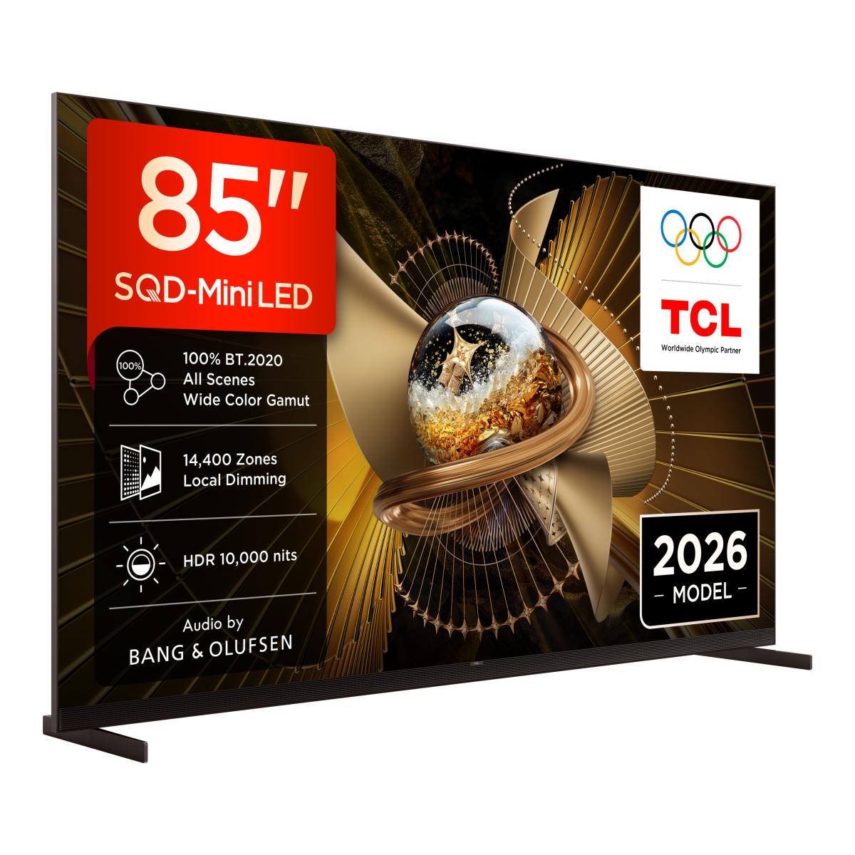 Imagem 0 de TV SQD-MiniLED 85" (215 cm) TCL 85X11L, 4K UHD, 10.000 nits, Smart Google TV, 144 Hz, Dolby Vision & Atmos, Áudio da Bang & Olufsen - Aço Escuro