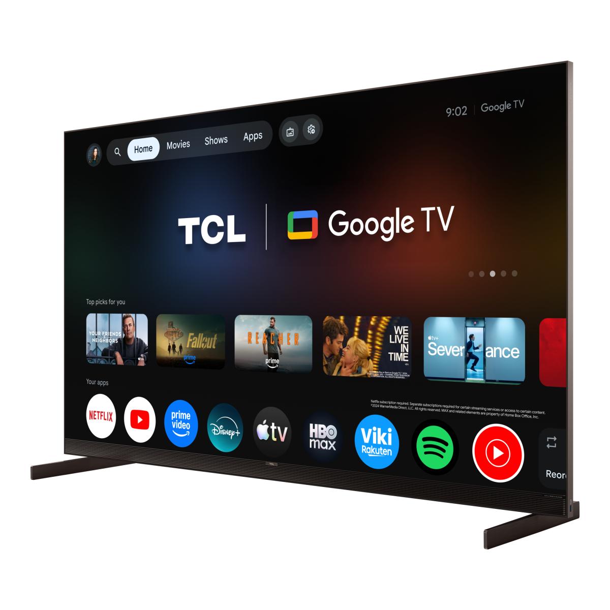 TV SQD-MiniLED 75" (189 cm) TCL 75X11L, 4K UHD, 9000 nits, Smart Google TV, 144 Hz, Dolby Vision & Atmos, Áudio da Bang & Olufse - Aço Escuro Aço escuro-7