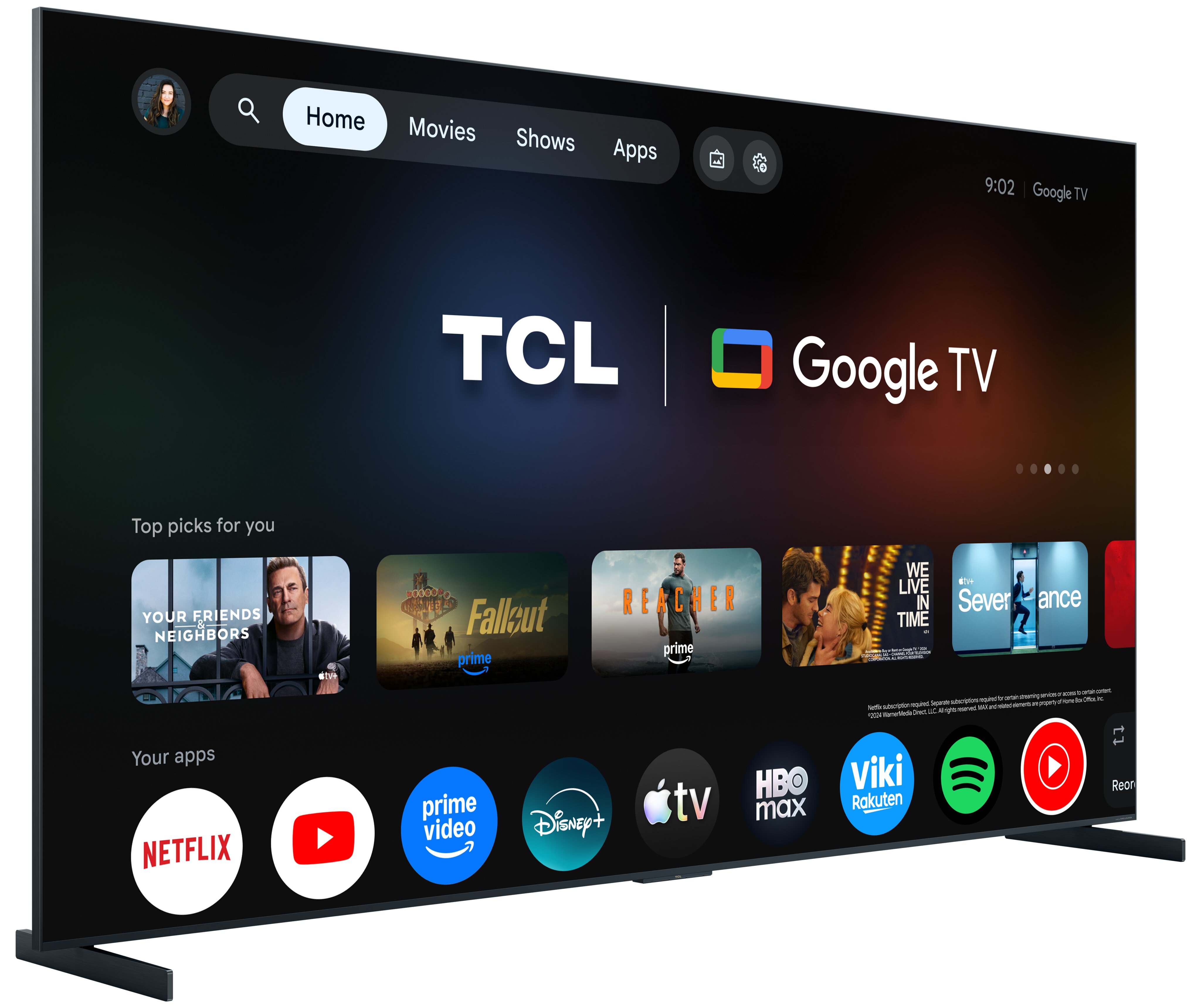 TV RGB-MiniLED 85" (215 cm) TCL 85RM9L, 4K HDR 4000 nits, Google TV, Dolby Vision IQ & Atmos, Áudio da Bang & Olufsen, 144 Hz - Aço Escuro Aço escuro-5