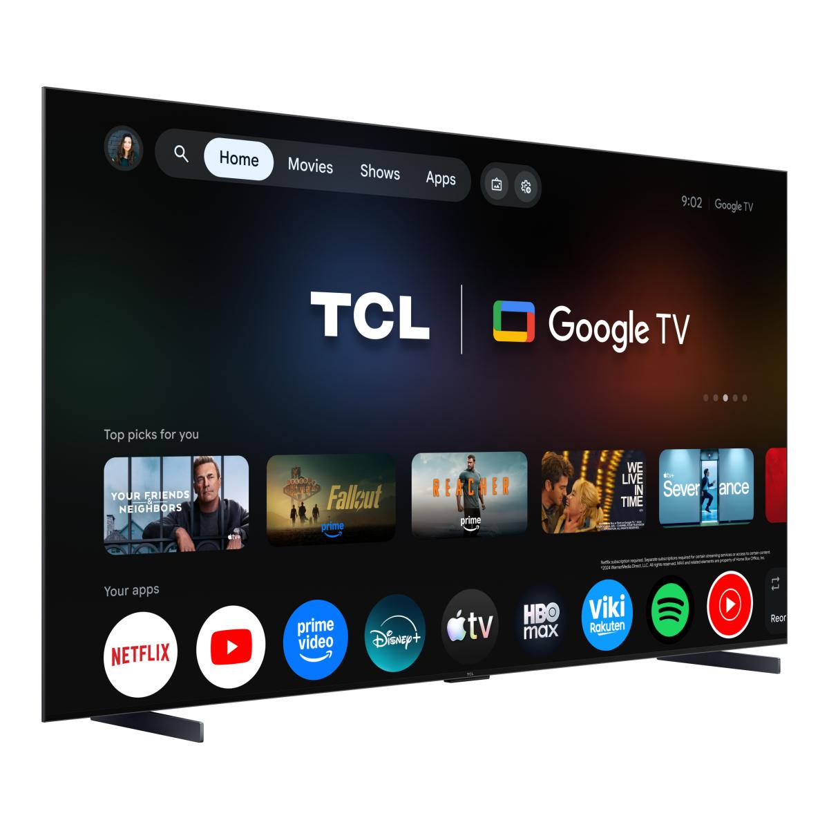 TV RGB-MiniLED 98" (248 cm) TCL 98RM7L, 4K HDR 2000 nits, Google TV, Sistema de Som 2.1 Onkyo, 144 Hz - Aço Escuro Aço escuro-5
