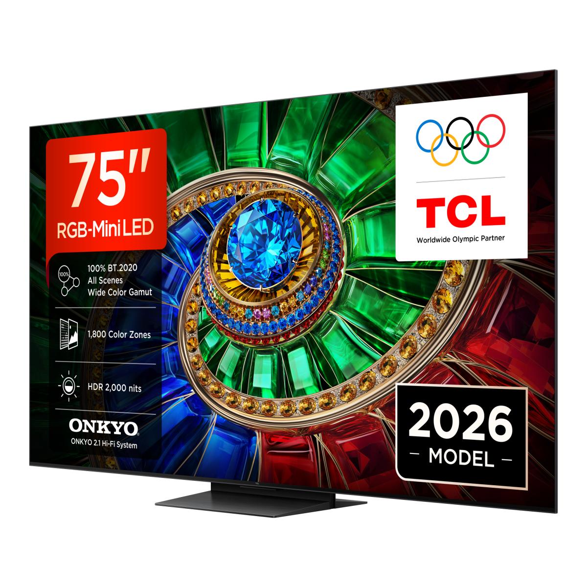 TV RGB-MiniLED 75" (189 cm) TCL 75RM7L, 4K HDR 2000 nits, Google TV, Sistema de Som 2.1 Onkyo, 144 Hz - Aço Escuro Aço escuro-3