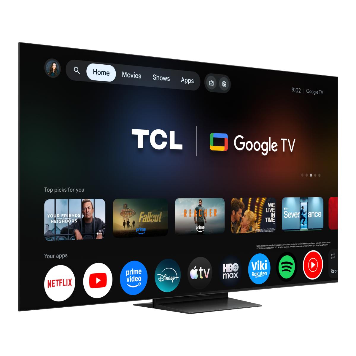 TV RGB-MiniLED 75" (189 cm) TCL 75RM7L, 4K HDR 2000 nits, Google TV, Sistema de Som 2.1 Onkyo, 144 Hz - Aço Escuro Aço escuro-5