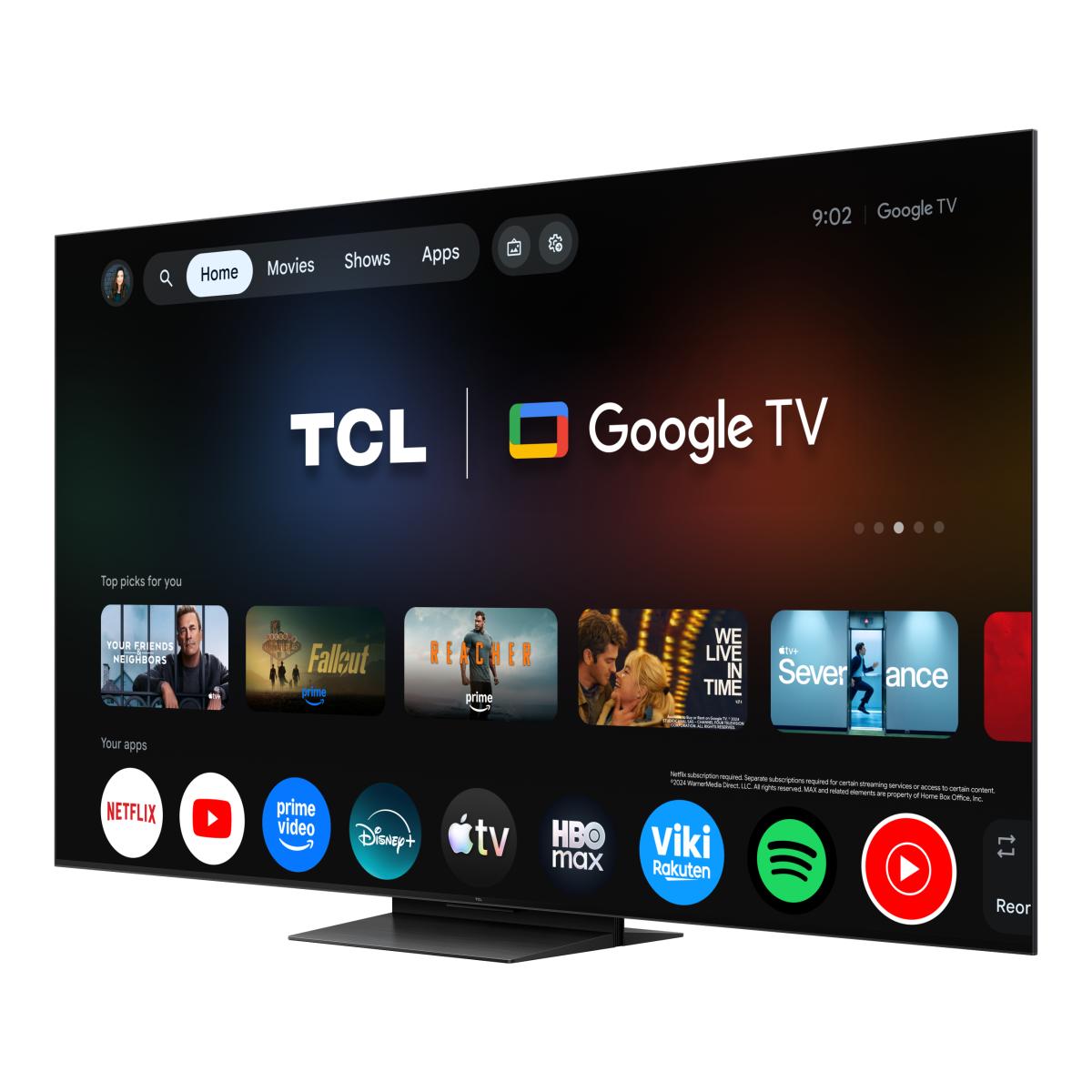 TV RGB-MiniLED 75" (189 cm) TCL 75RM7L, 4K HDR 2000 nits, Google TV, Sistema de Som 2.1 Onkyo, 144 Hz - Aço Escuro Aço escuro-6