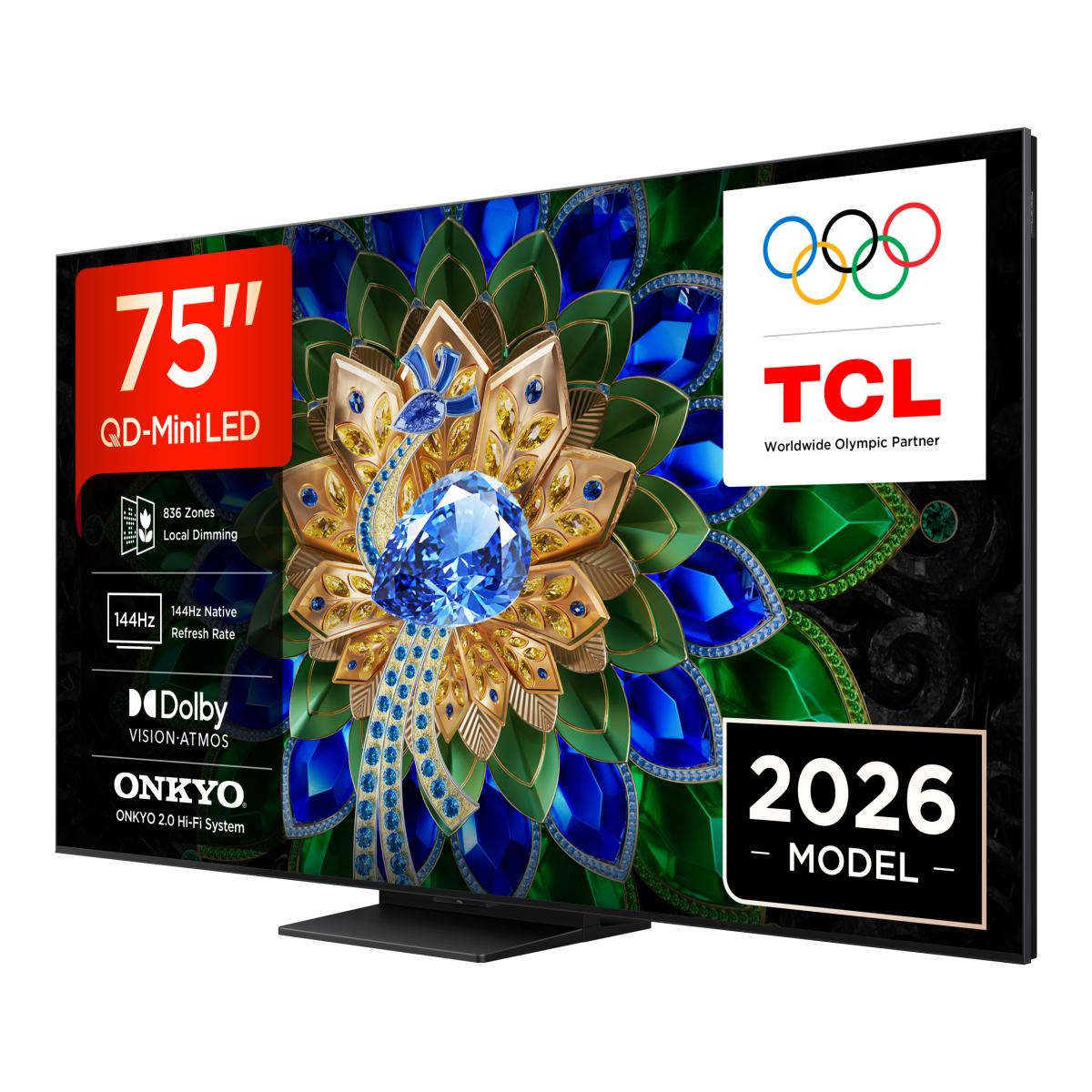 TV QD-MiniLED 75" (189 cm) TCL 75A400U, 4K HDR 2500 nits, Google TV, Dolby Vision IQ & Atmos, Sistema de Som 2.0 Onkyo, 144 Hz, AirPlay 2 - Aço Escuro Aço escuro-3