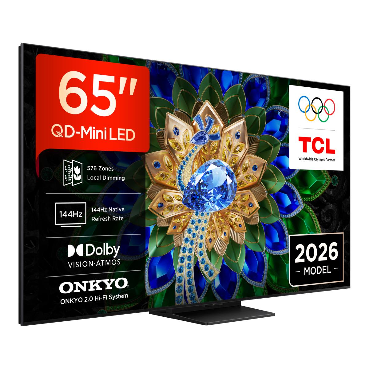 Imagem 0 de TV QD-MiniLED 65" (164 cm) TCL 65A400U, 4K HDR 2500 nits, Google TV, Dolby Vision IQ & Atmos, Sistema de Som 2.0 Onkyo, 144 Hz, AirPlay 2 - Aço Escuro