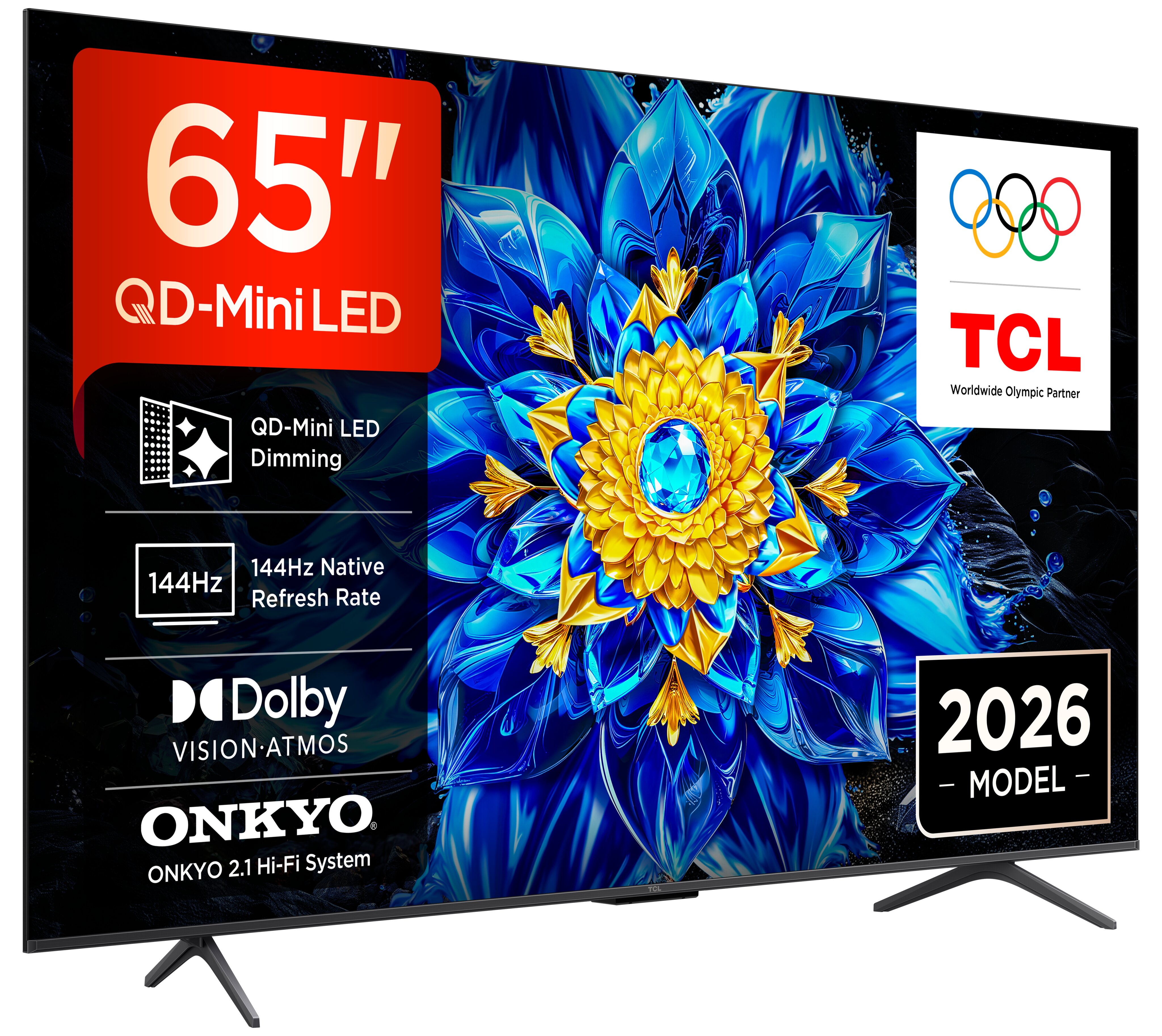 Imagem 1 de TV QD-MiniLED 65" (164 cm) TCL 65P8L, 4K HDR, Google TV, 144 Hz VRR, Sistema de Som 2.1 Onkyo