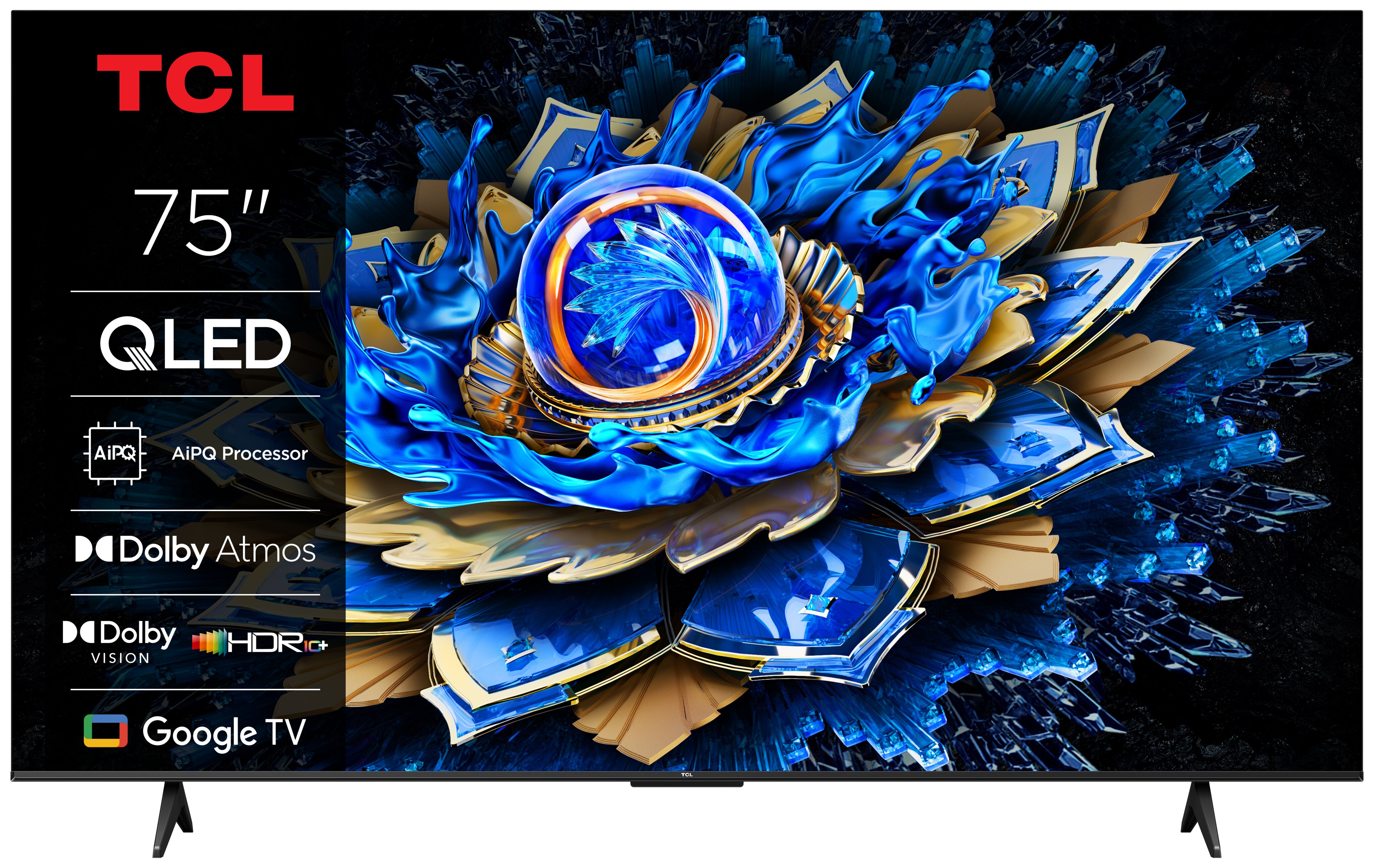 Imagem 0 de TV QLED 75" (189 cm) TCL 75T69C, 4K HDR, Direct LED, Google TV, Dolby Vision & Atmos, HDR10+, Game Master, VRR - Aço Escuro