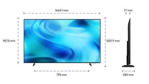TV LED 75" (189 cm) Samsung Crystal UHD 4K TU75U8005HUXXC Smart TV Preto-3