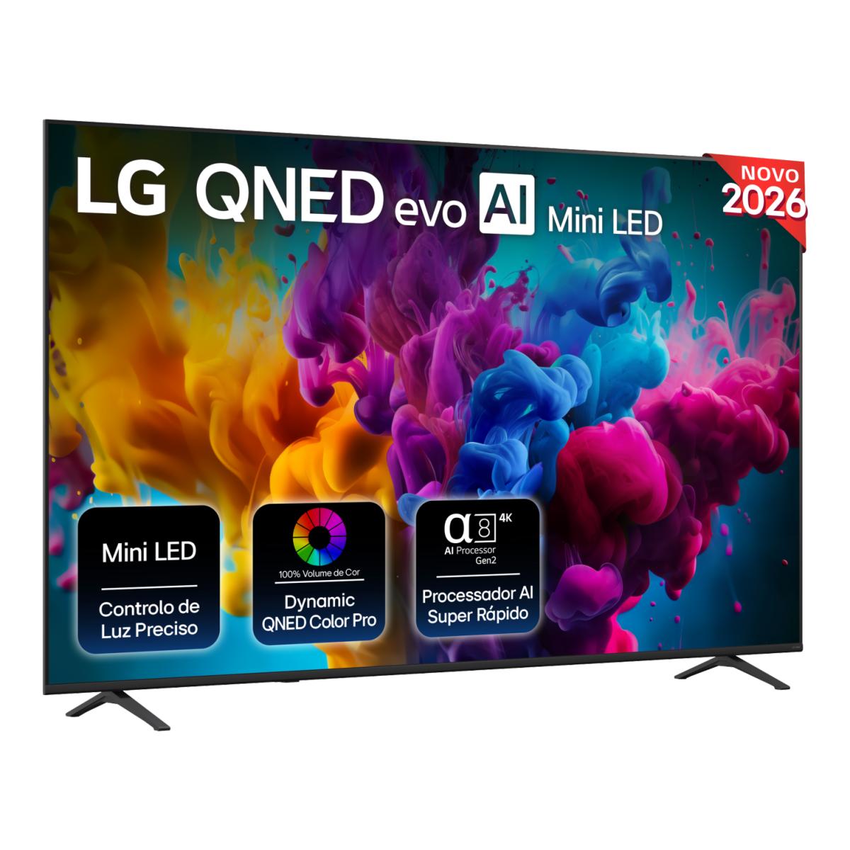 Imagem 0 de TV QNED Mini LED EVO 85" (215 cm) LG 85QNED8MB6A.AEU Smart TV, AI 4K