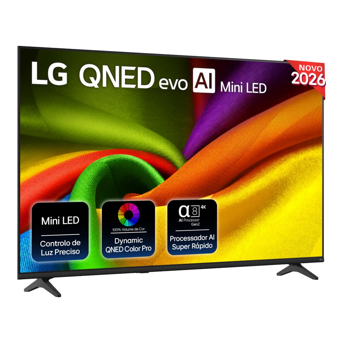 Imagem 0 de TV QNED Mini LED EVO 65" (164 cm) LG 65QNED8MB6A.AEU Smart TV, AI 4K