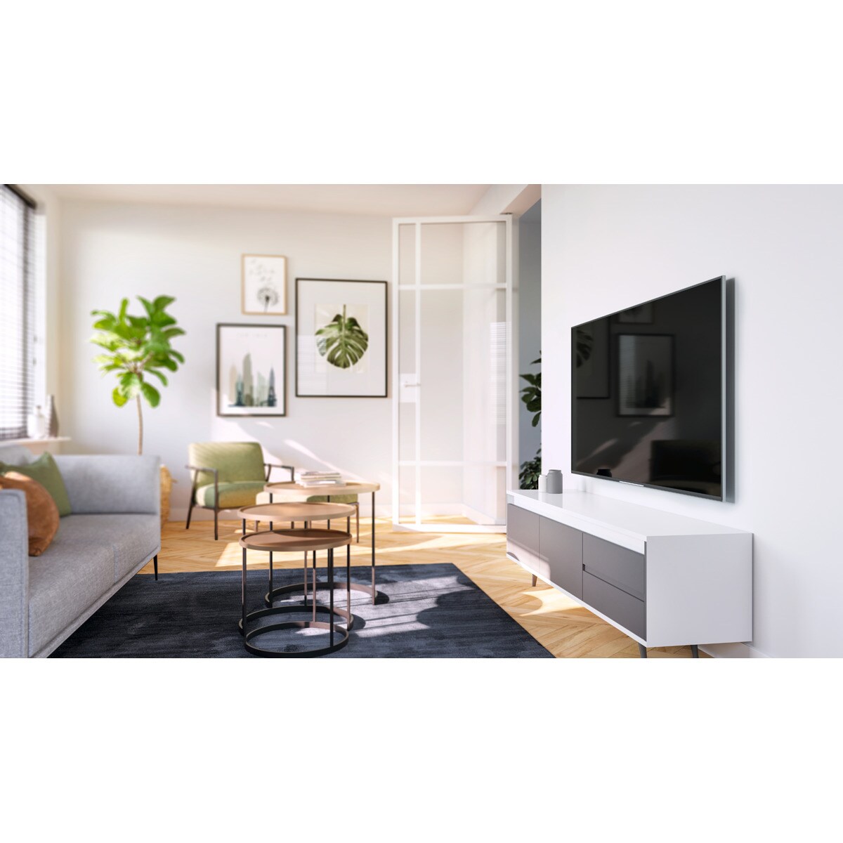 Suporte de Parede Fixo Vogel's TVM 3605 para TV de 40" a 100" até 75 kg Preto-4