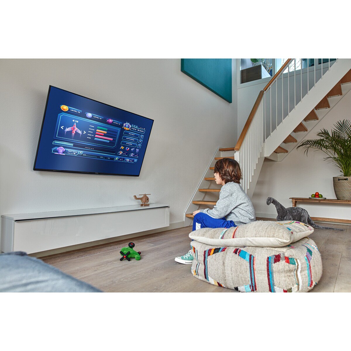 Suporte de Parede TVM 3615 da Vogel inclinável até 20° para TV de 40" a 77" até 35 kg Preto-4