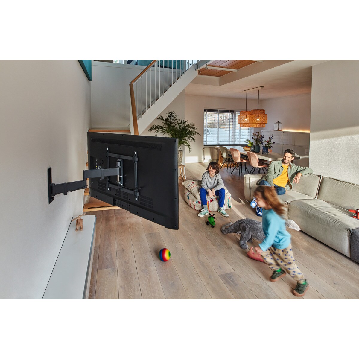 Suporte de Parede Giratório até 180º Vogel's TVM 3645 para TV de 40" a 77" até 35 kg Preto-3