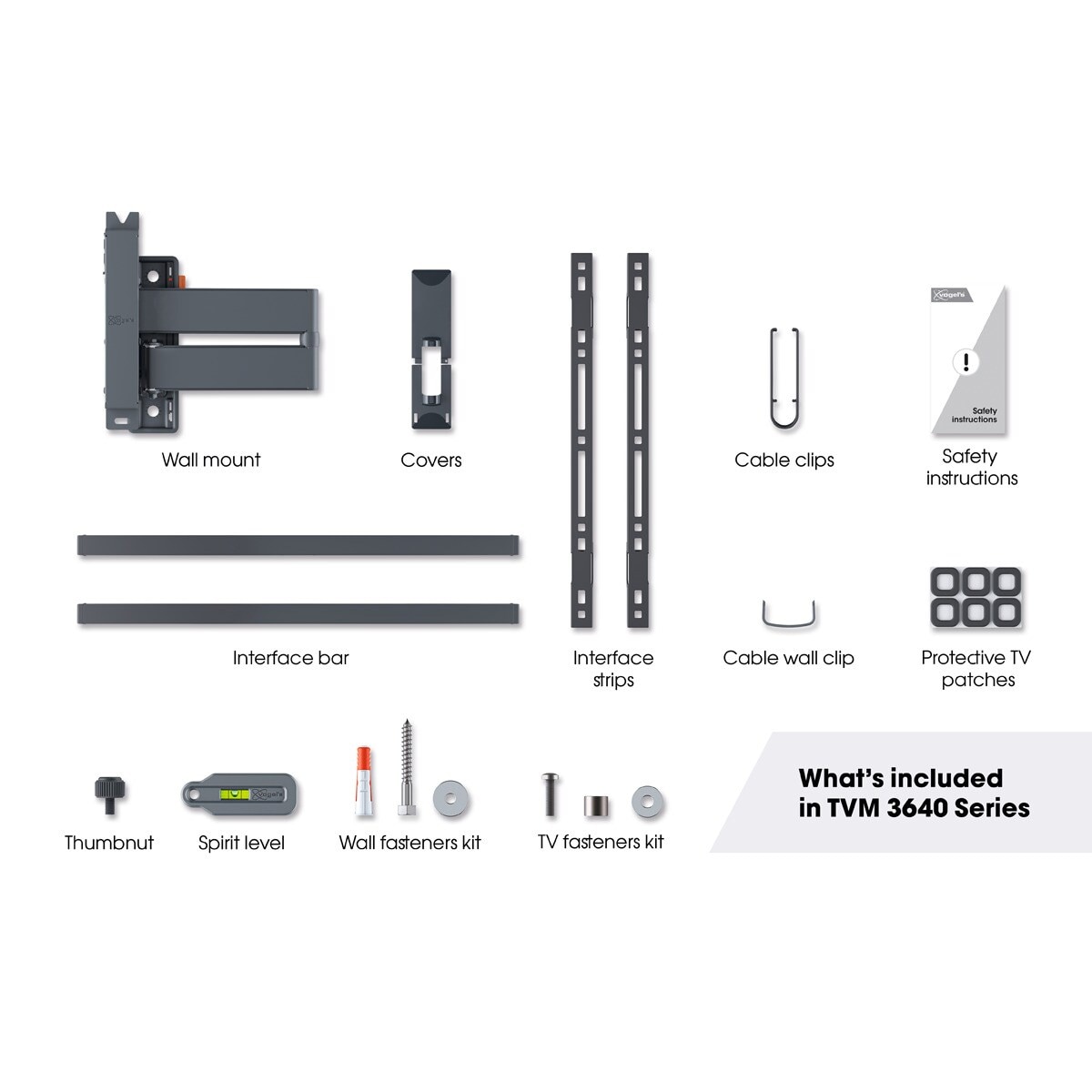 Suporte de Parede Giratório até 180º Vogel's TVM 3645 para TV de 40" a 77" até 35 kg Preto-6