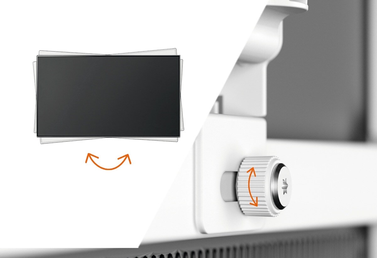 Suporte de Parede Giratório Até 180º Vogel's TVM 3645 para TV de 40" a 77" até 35 kg - Branco Branco-4
