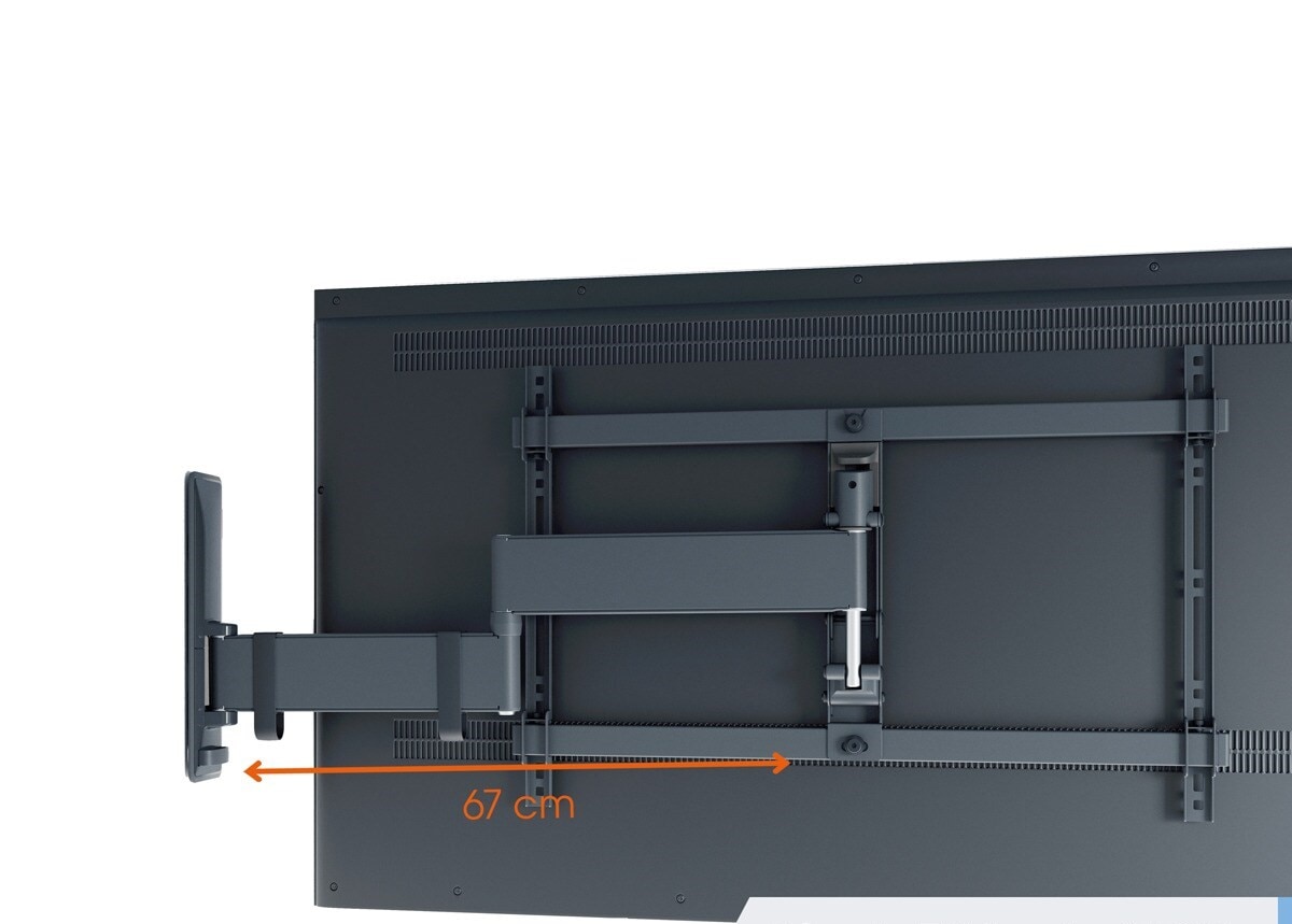 Suporte de Parede Giratório Até 180º Vogel's TVM 3645 para TV de 40" a 77" até 35 kg - Branco Branco-5
