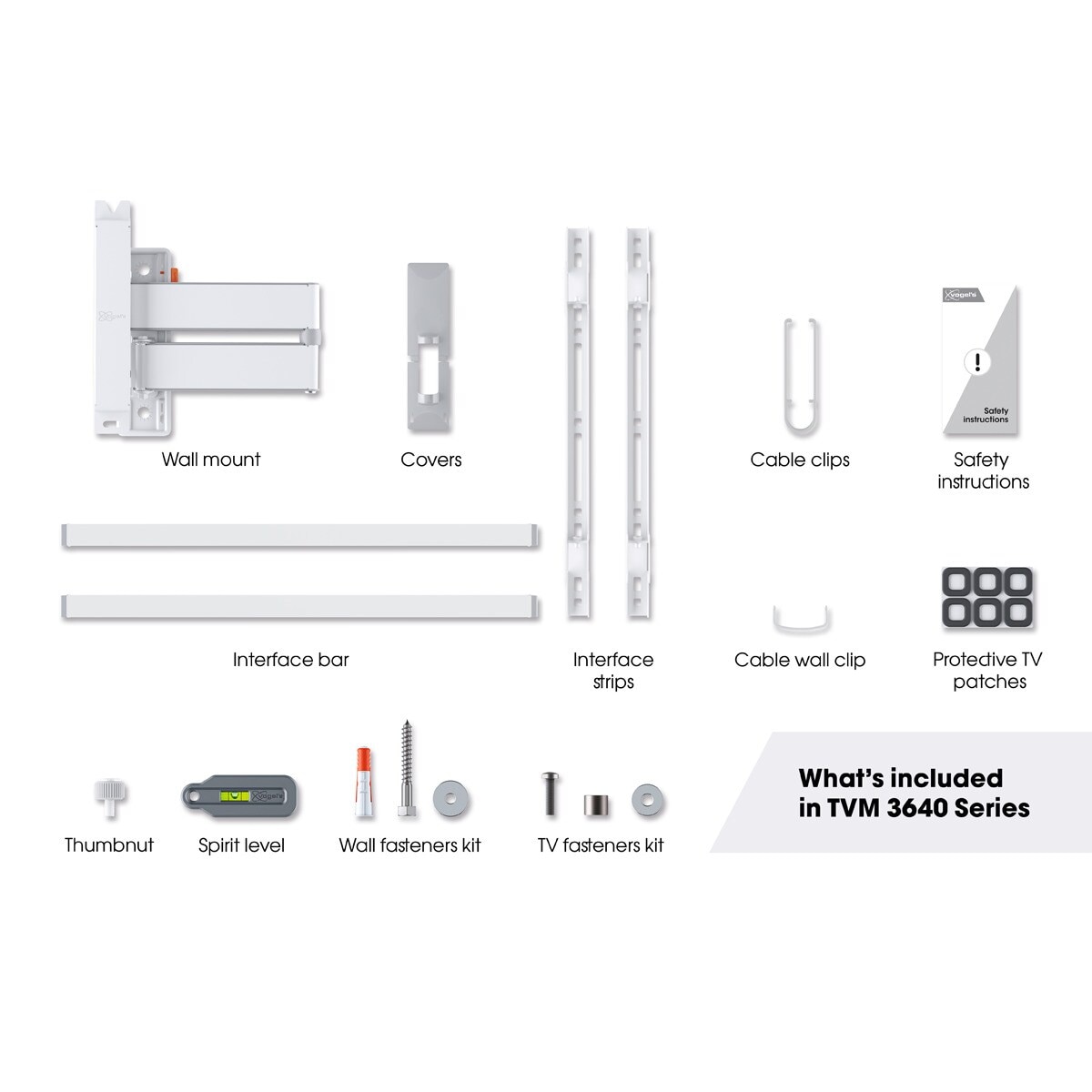 Suporte de Parede Giratório Até 180º Vogel's TVM 3645 para TV de 40" a 77" até 35 kg - Branco Branco-7