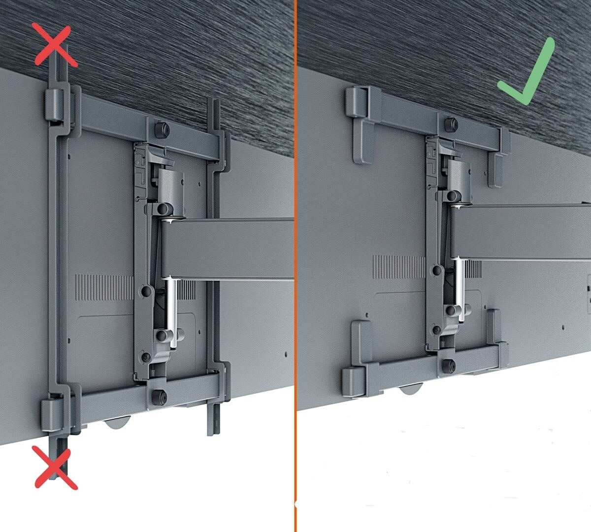 Suporte de Parede Giratório até 180º Vogel's TVM 3665 para TV OLED de 42" a 77" até 35 kg Preto-6